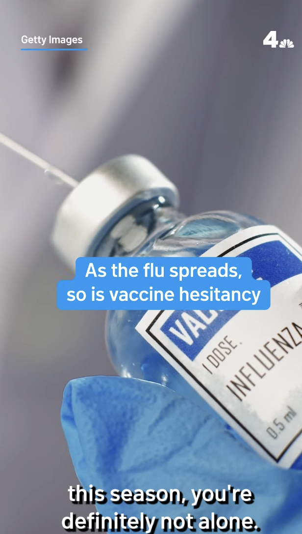 As the flu spreads, so is vaccine hesitancy - NBC4