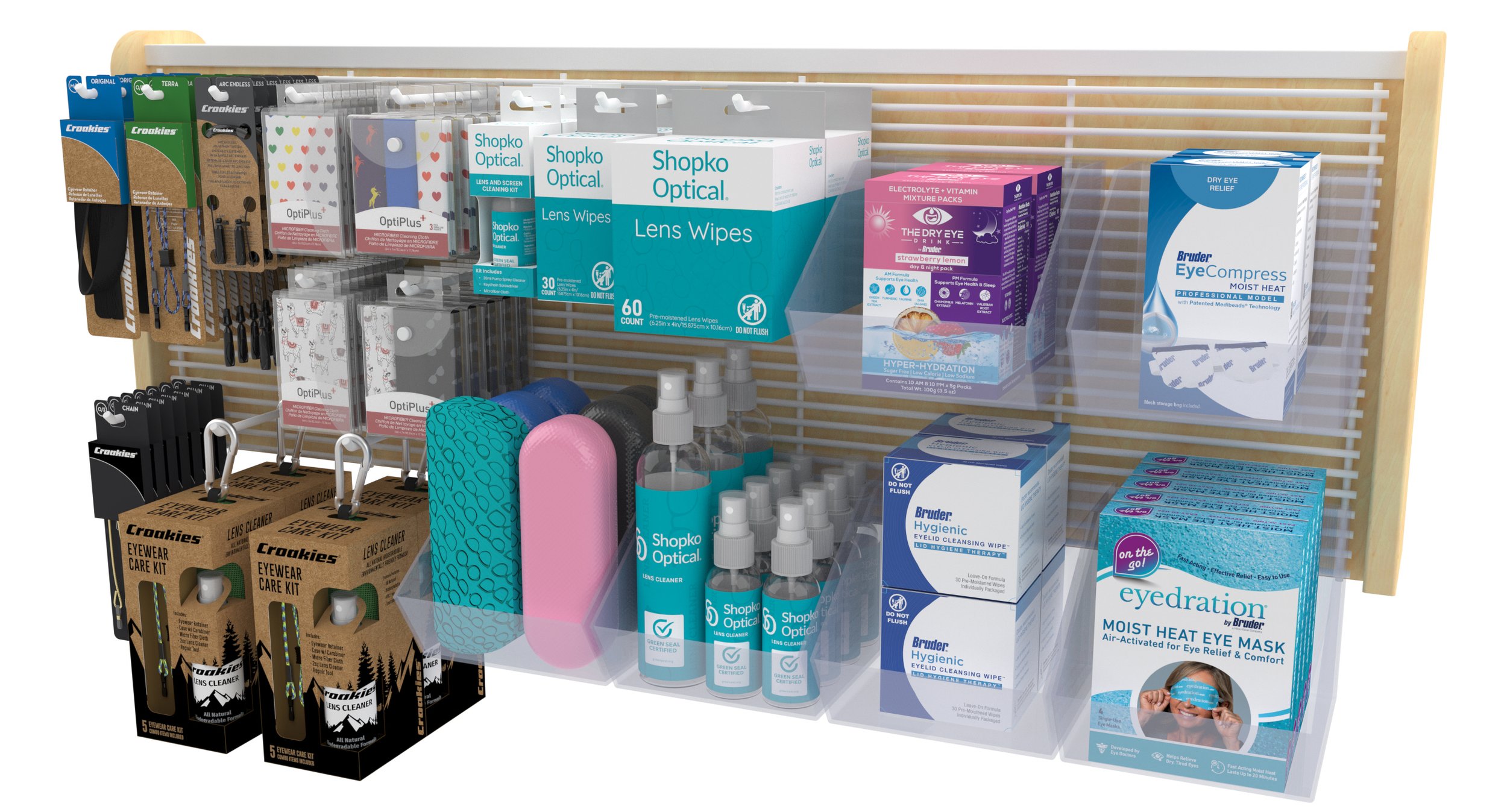 Retail Planogram Design for Shopko. Modeled and rendered in Rhino, graphics created in Illustrator.