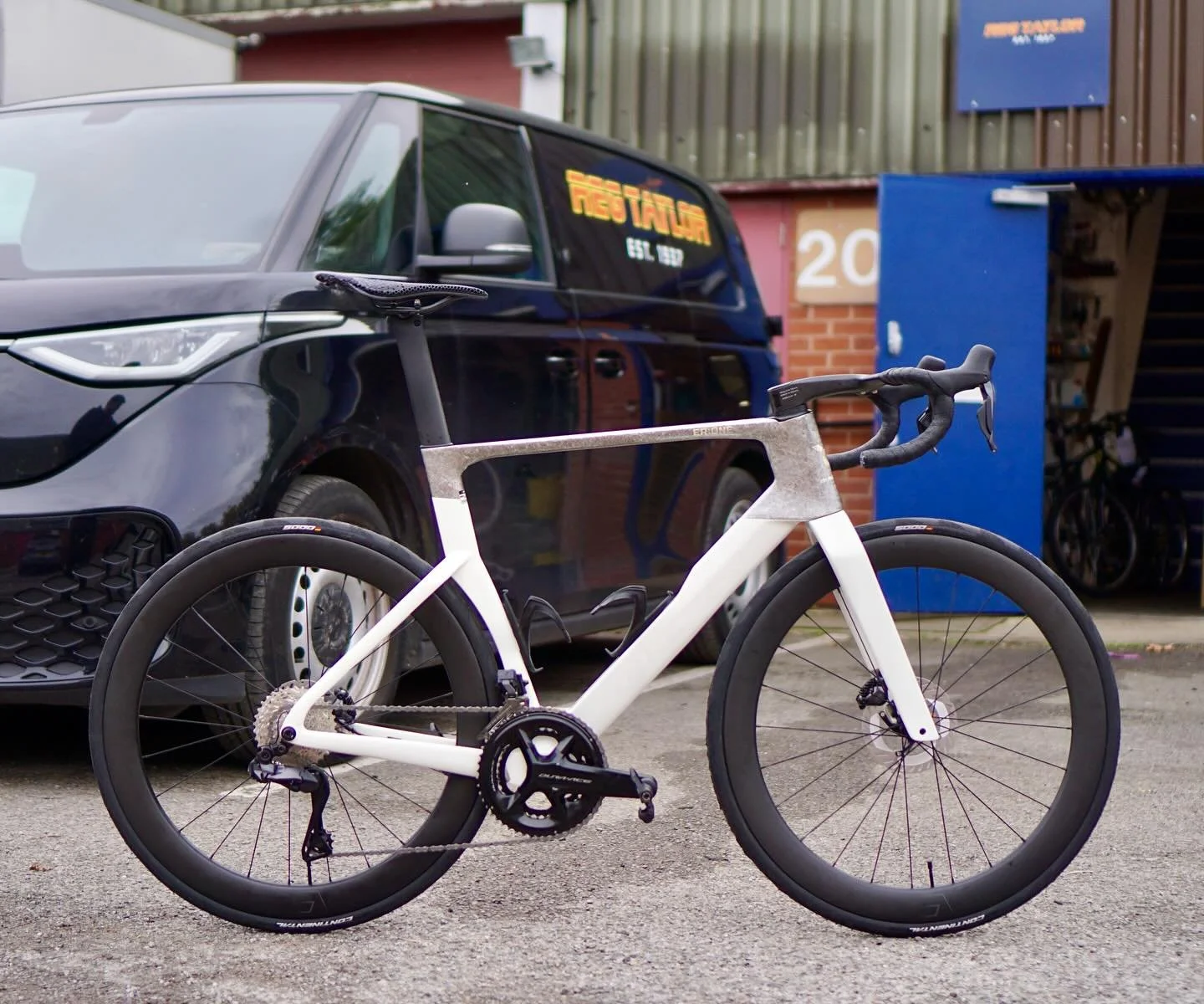 We&rsquo;ve just finished building up this custom @quickprobikes build, complete with the latest @rideshimano Ultegra Di2 12-speed #pandapodium