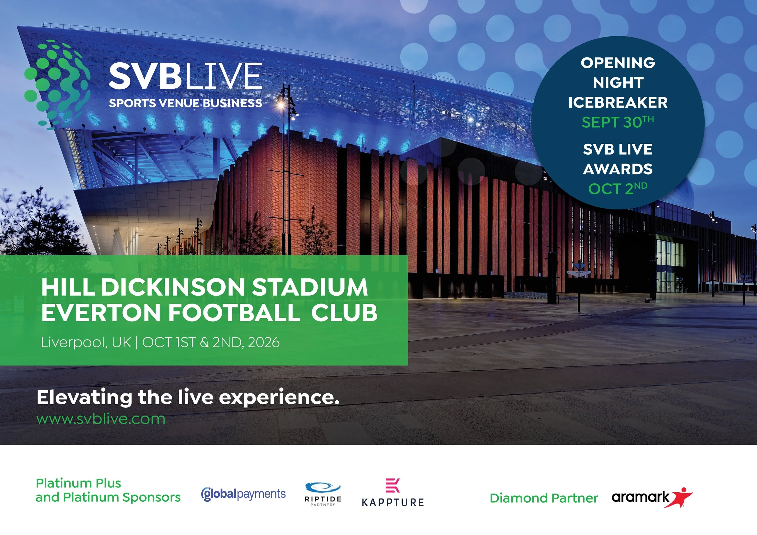 2026 SVB LIVE Conference & Exhibition: Club/Team/Venue ONLY - SUPER EARLY TICKETS