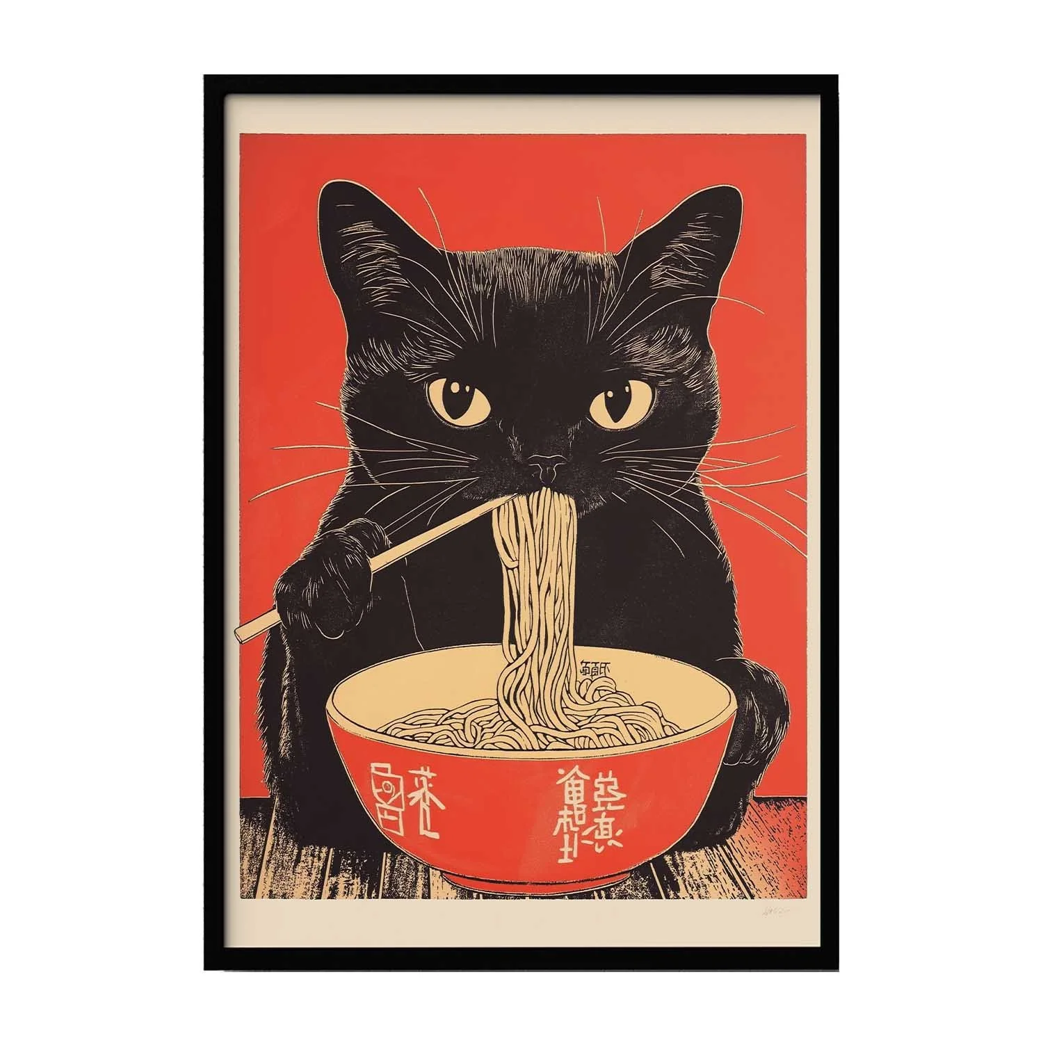 Black Noodle Cat