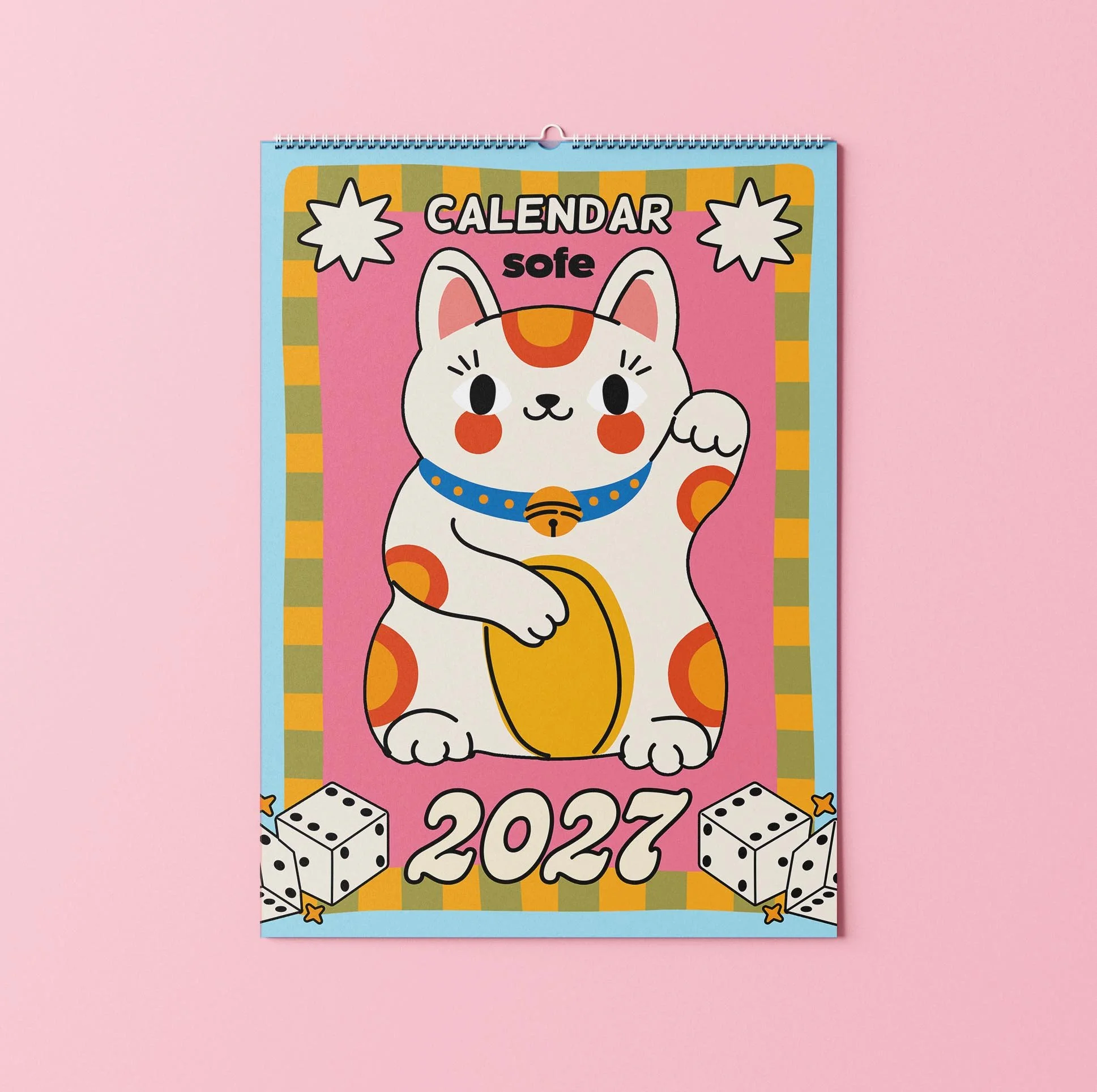 Lucky Cat Calendar 2027