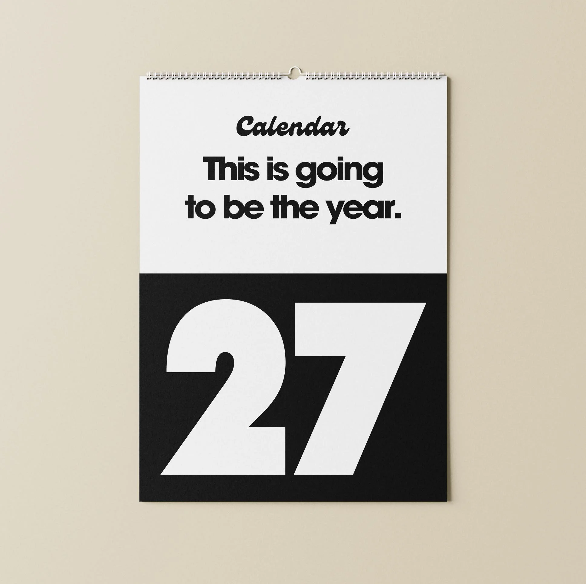Minimal Calendar 2027