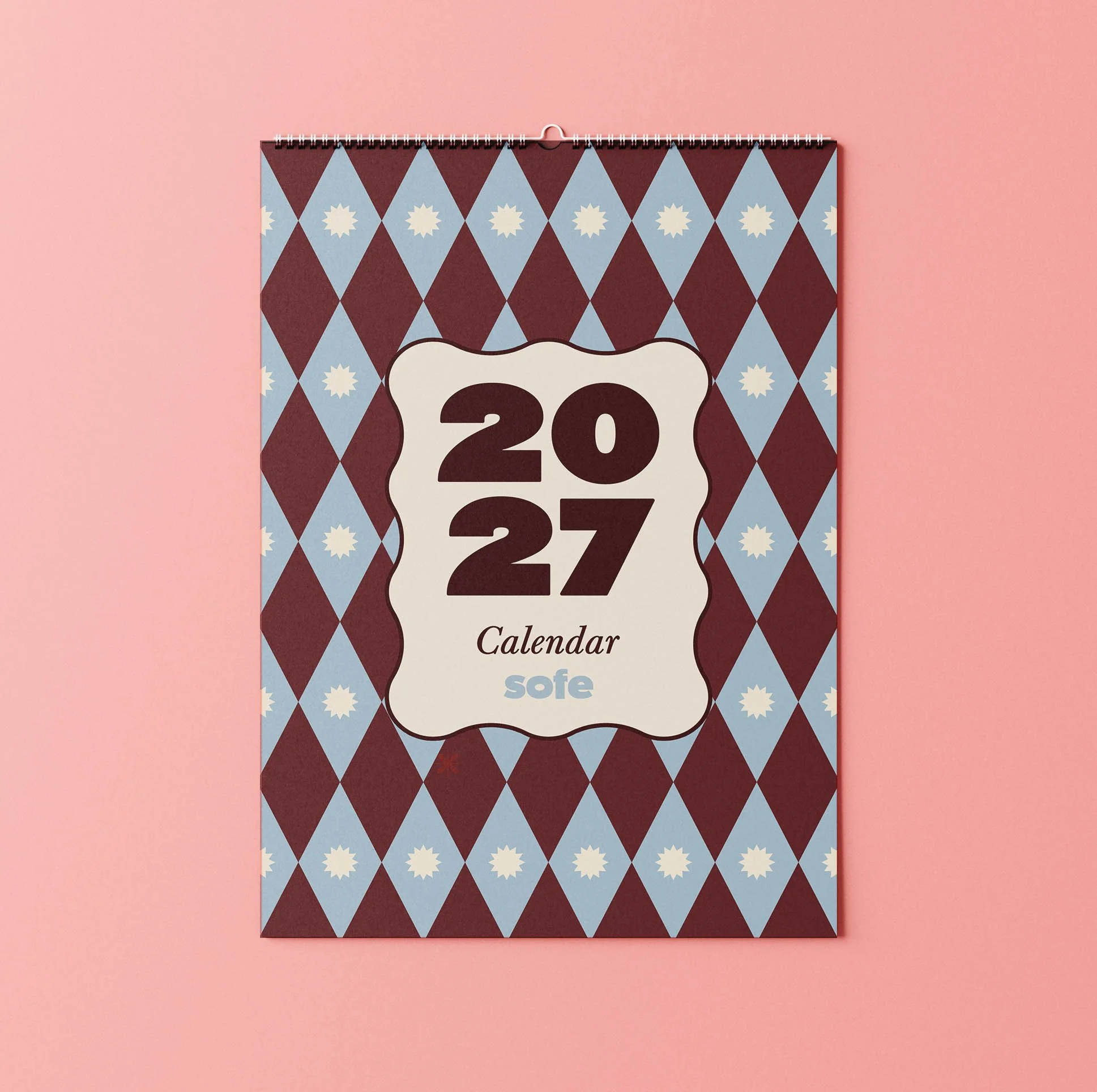 Vintage Pattern Calendar 2027
