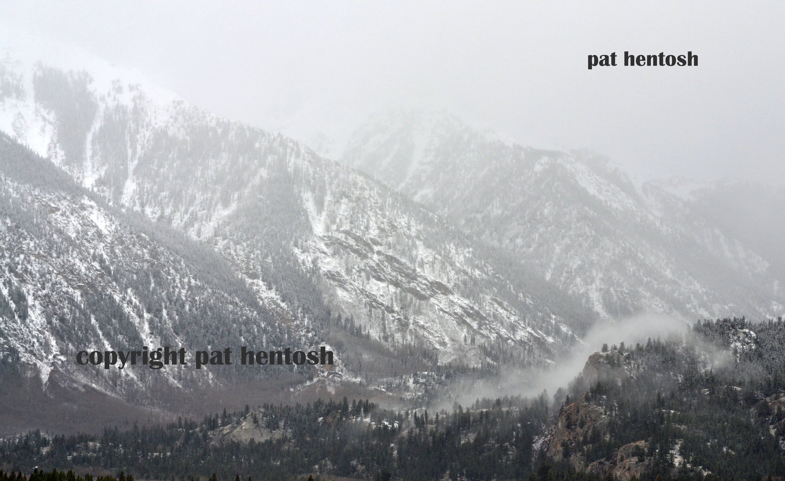 DSC 0010 Snow storm in Twin Lakes creates a charcoal image