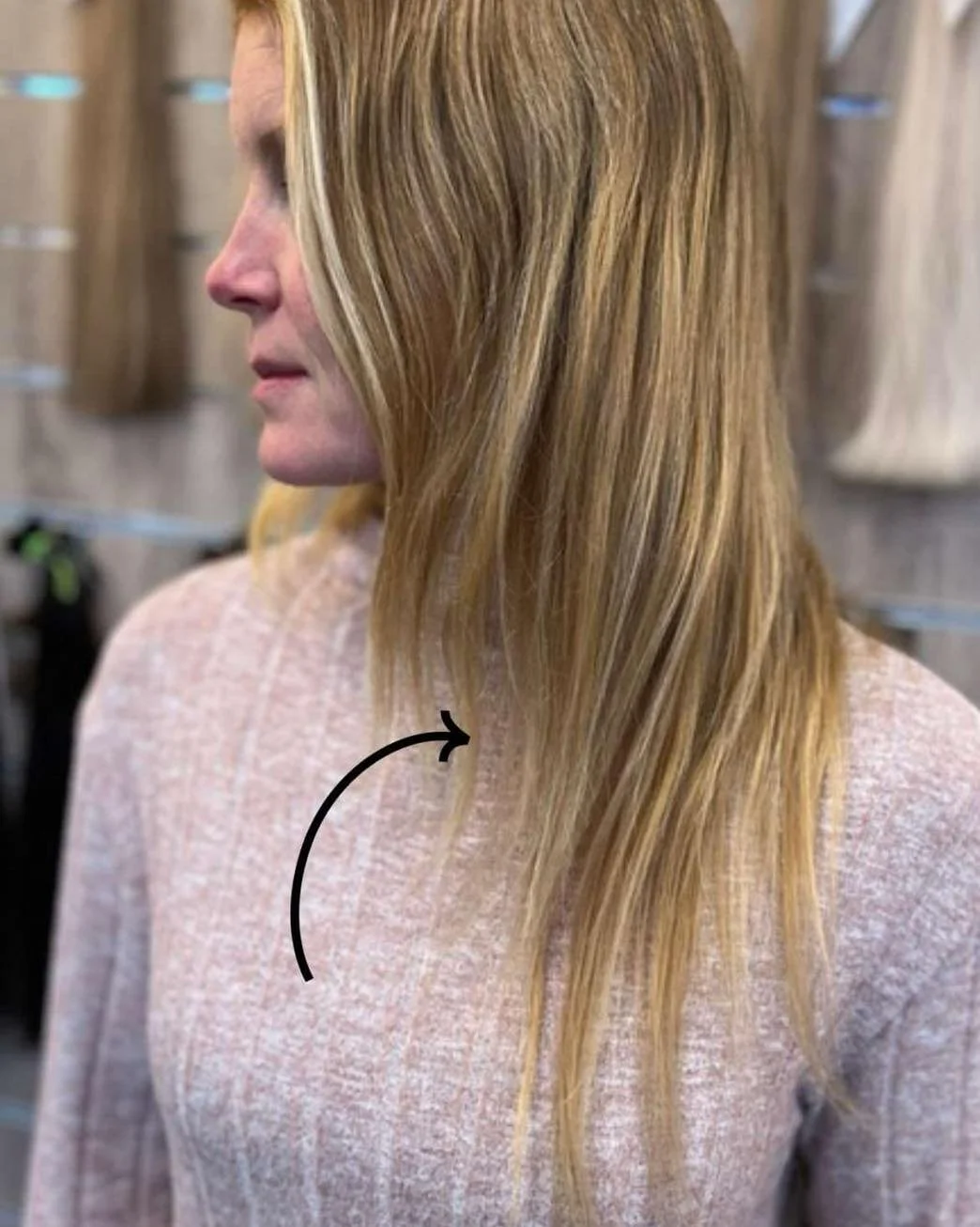 Do the sides of your hair never seem to grow or maybe get to a certain length and then break off? 

By adding pre bonded extensions to this area of the head we can encourage fresh new hair growth and also protect the ends of your hair for 5-6 months 