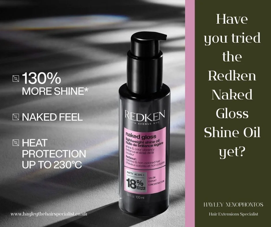 Have you tried the Redken Naked Gloss Shine Oil yet? 🪩

✨Amazing shine
✨Heat protection up to 230C
✨Melts into hair for a non-greasy, naked feel

You can now shop for your haircare needs using my link in bio💆&zwj;♀️