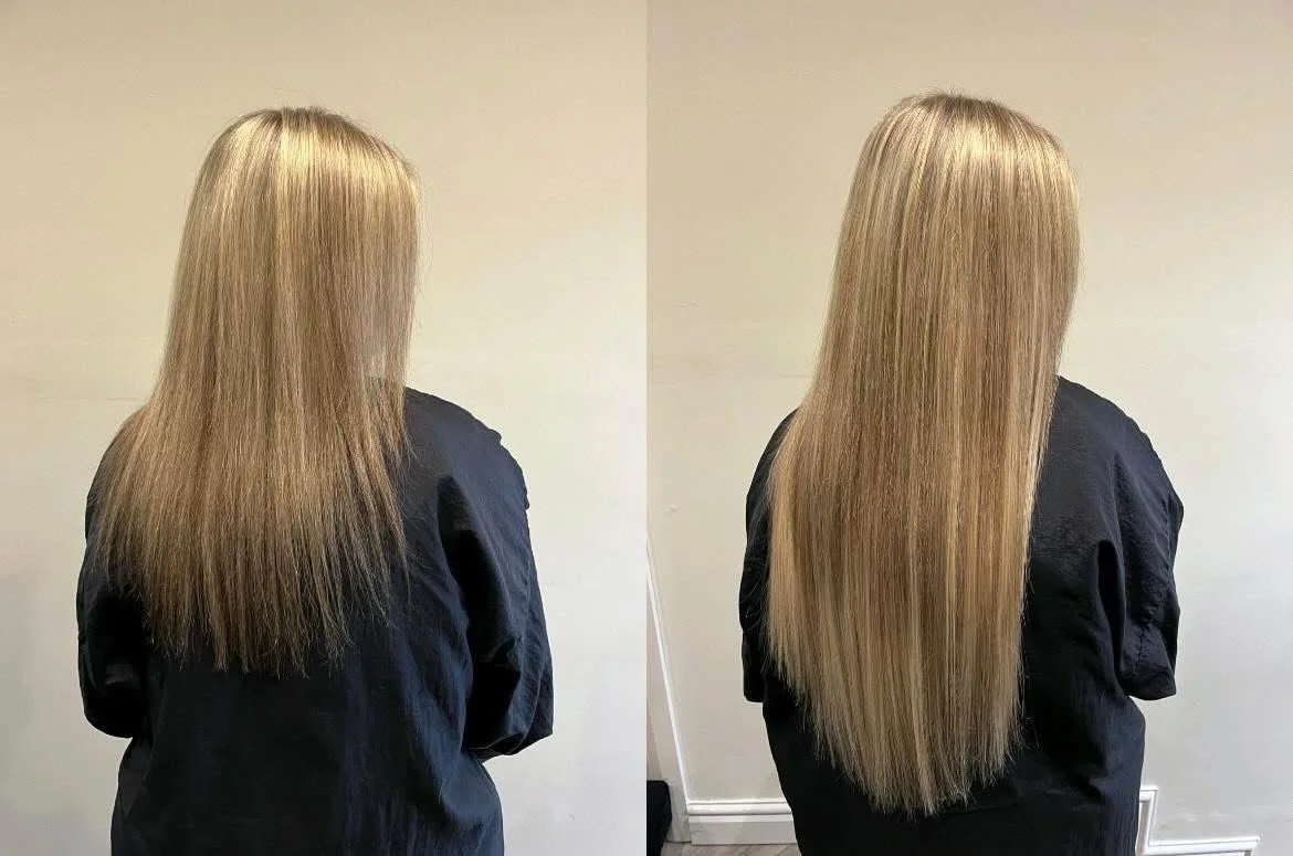This luxury hair extension transformation truly made my day 🤍

Such a beautiful soul, who deserved to feel special and confident, shared with me that she&rsquo;s waited five years to finally have long hair&hellip; and today we made that dream come t
