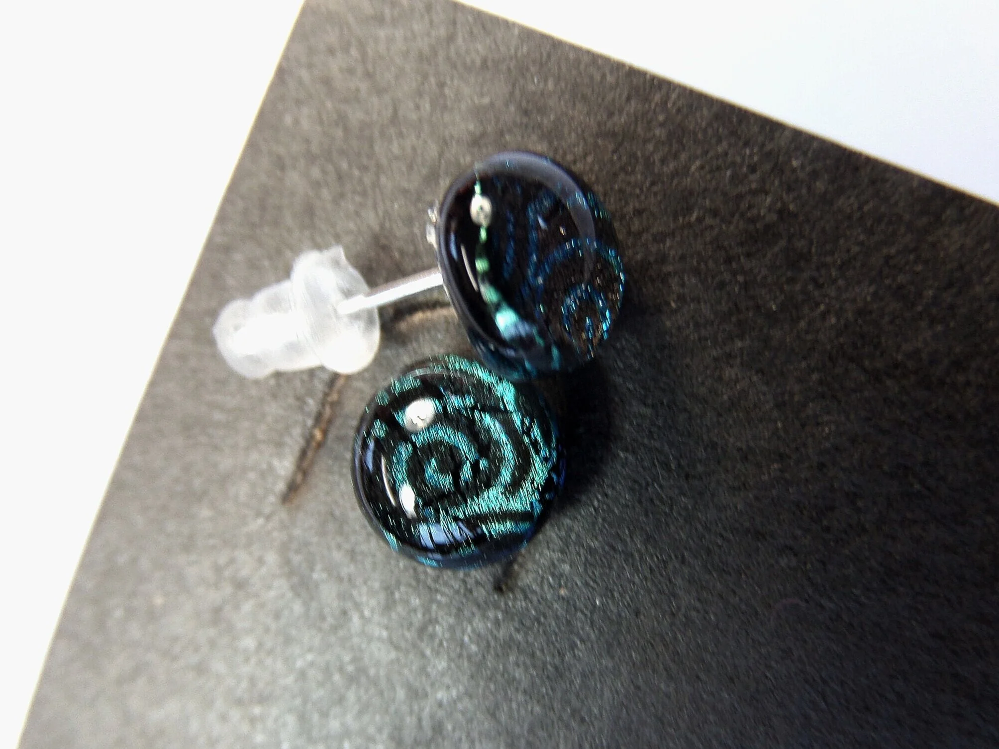 Calypso Recycled Glass Stud Earrings