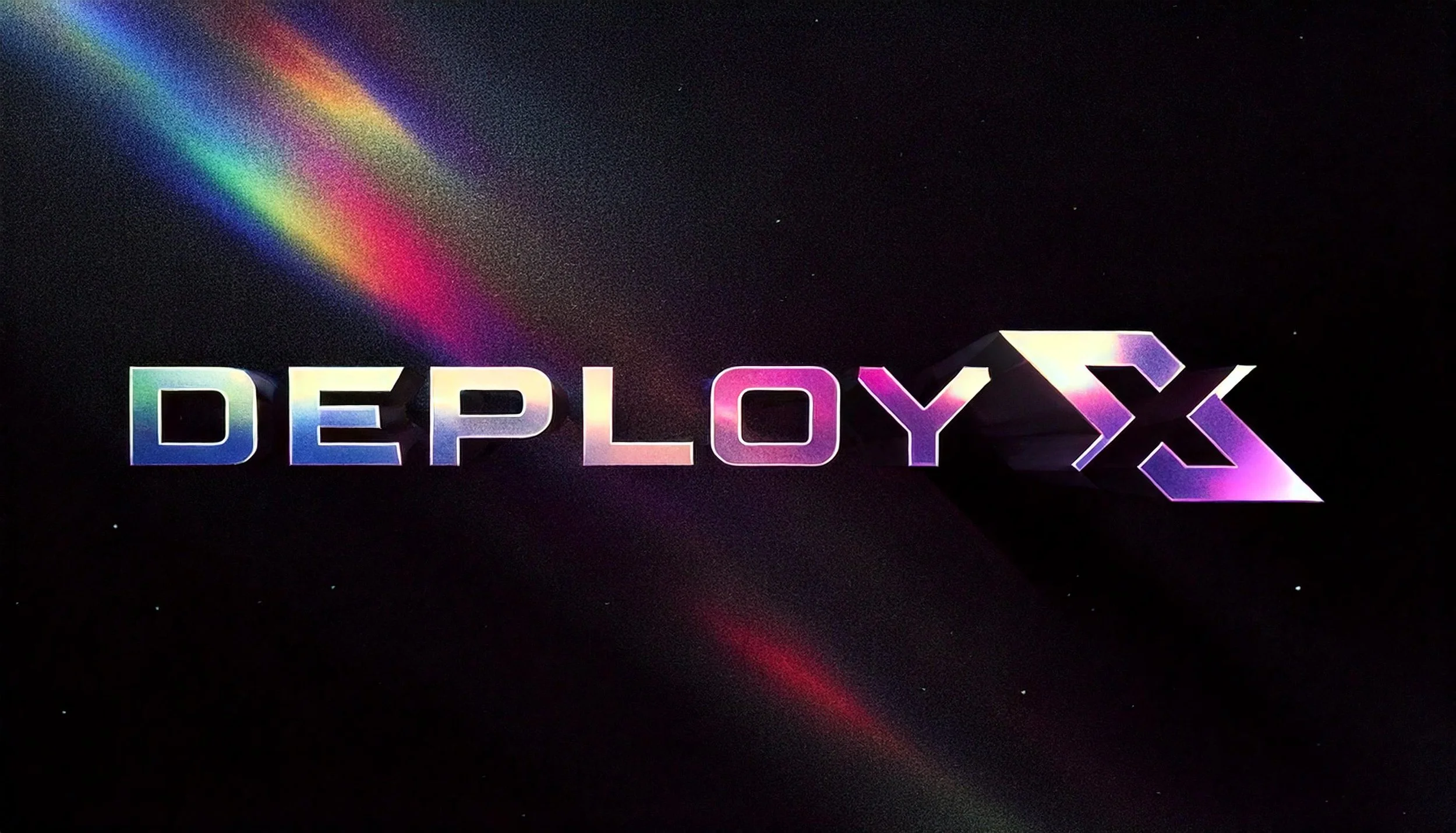 Firefly 3d aluminum with iridescent edges in dramatic ligh