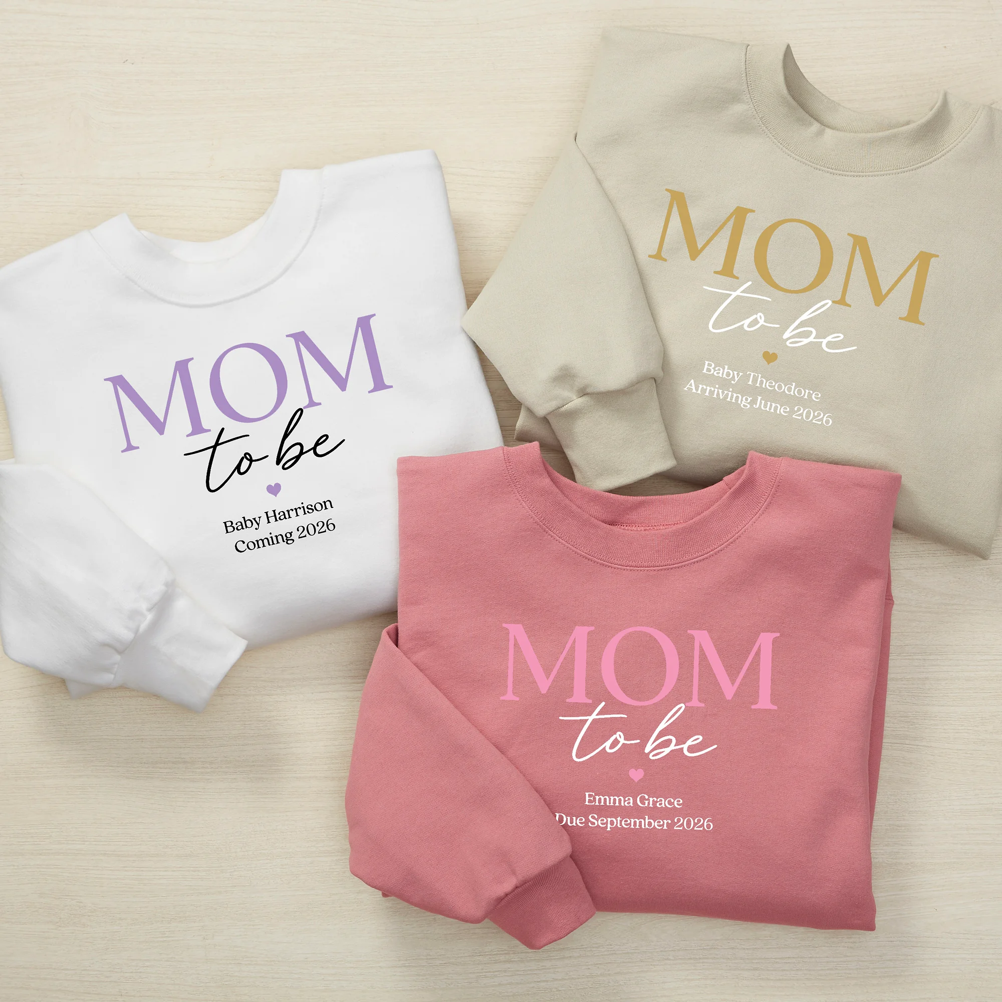 Mom To Be Personalized Hanes® Adult Sweatshirt