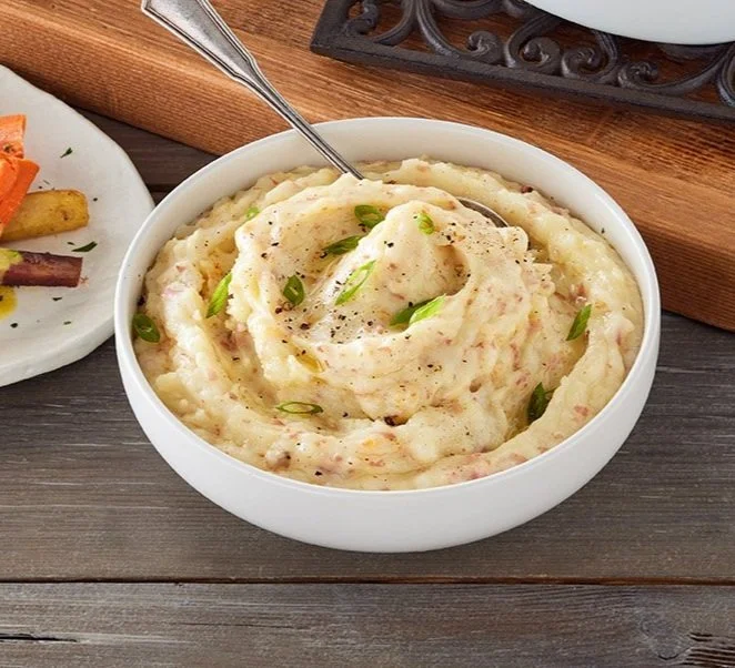 Gruyère and Garlic Red Mashed Potatoes