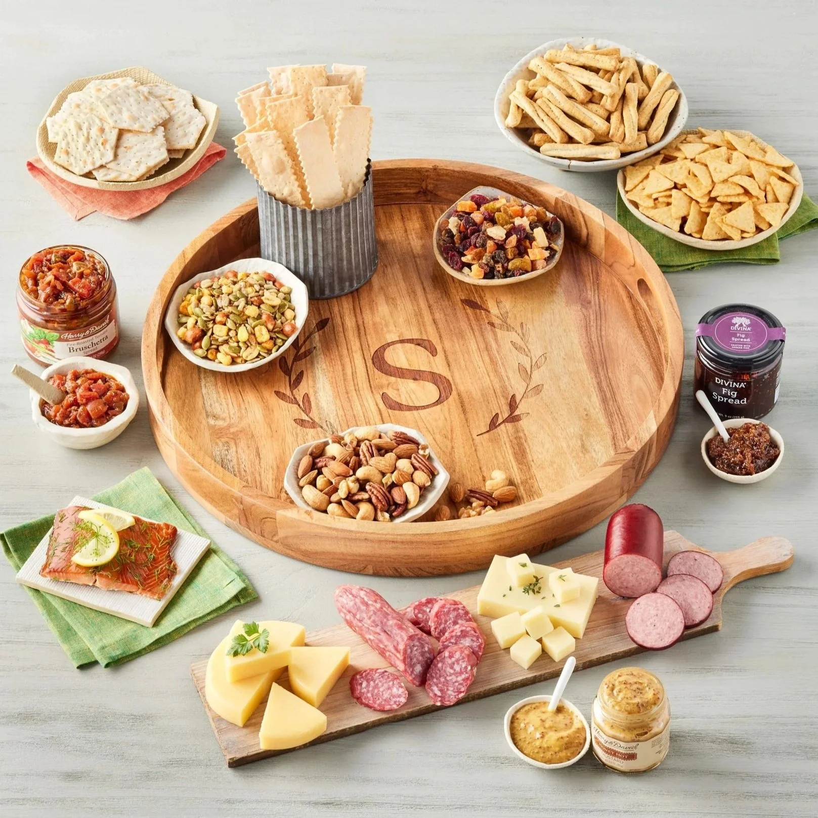 Personalized Tray with Sweet and Savory Treats