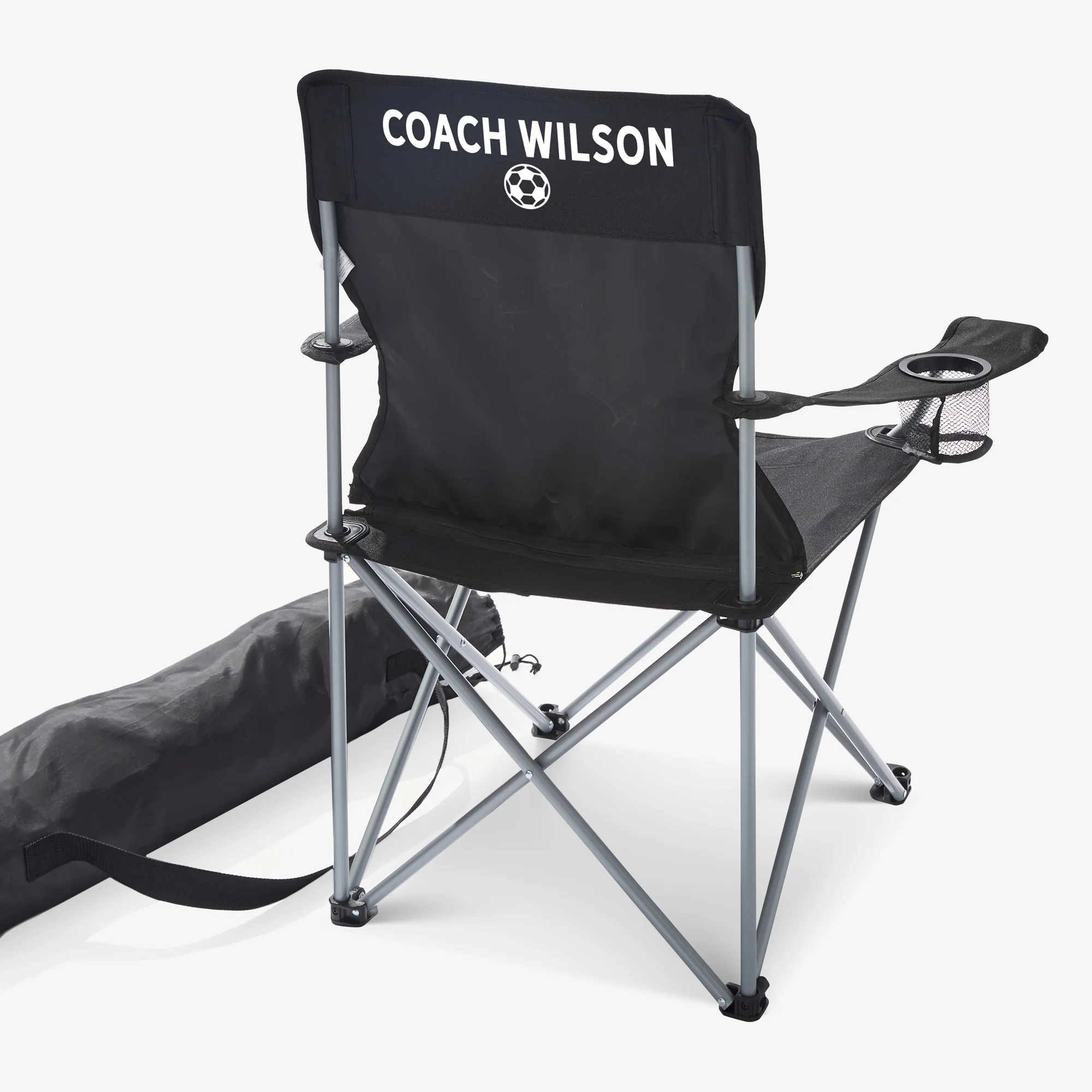 Sports Fan Personalized Black Camping Chair