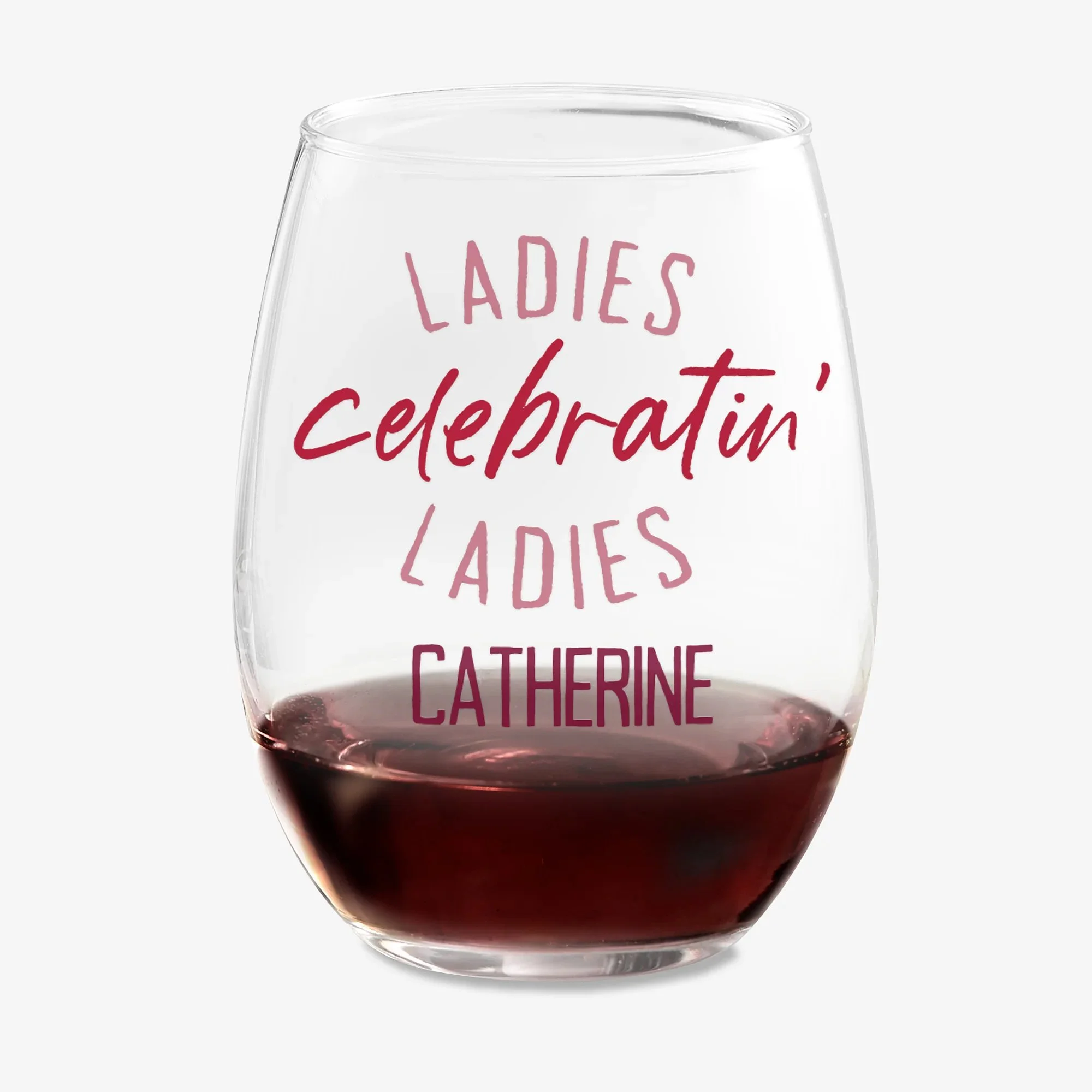 Galentine's Day Personalized Valentine's Day Wine Glass Collection