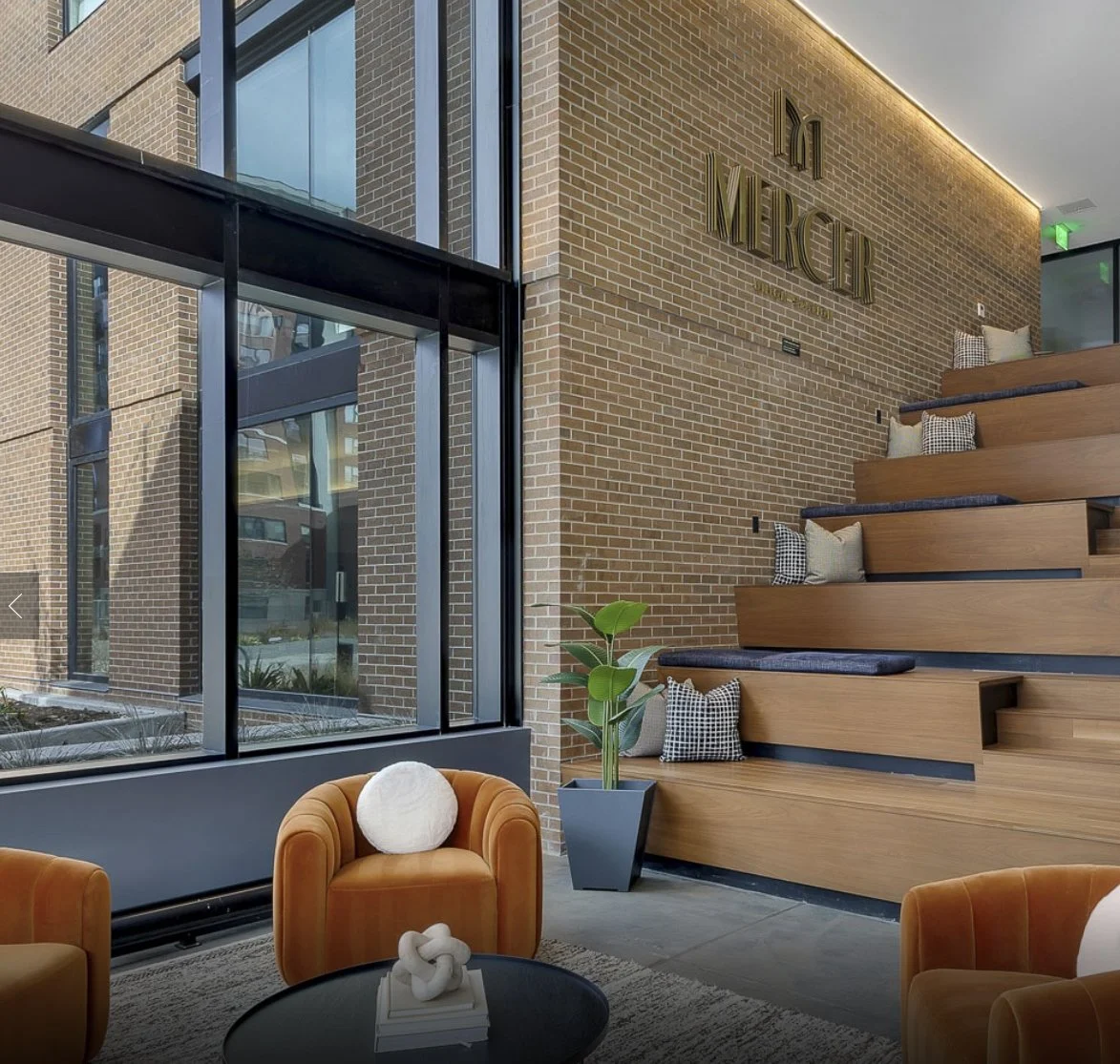 Mercer Union Station Lobby with Logo Design