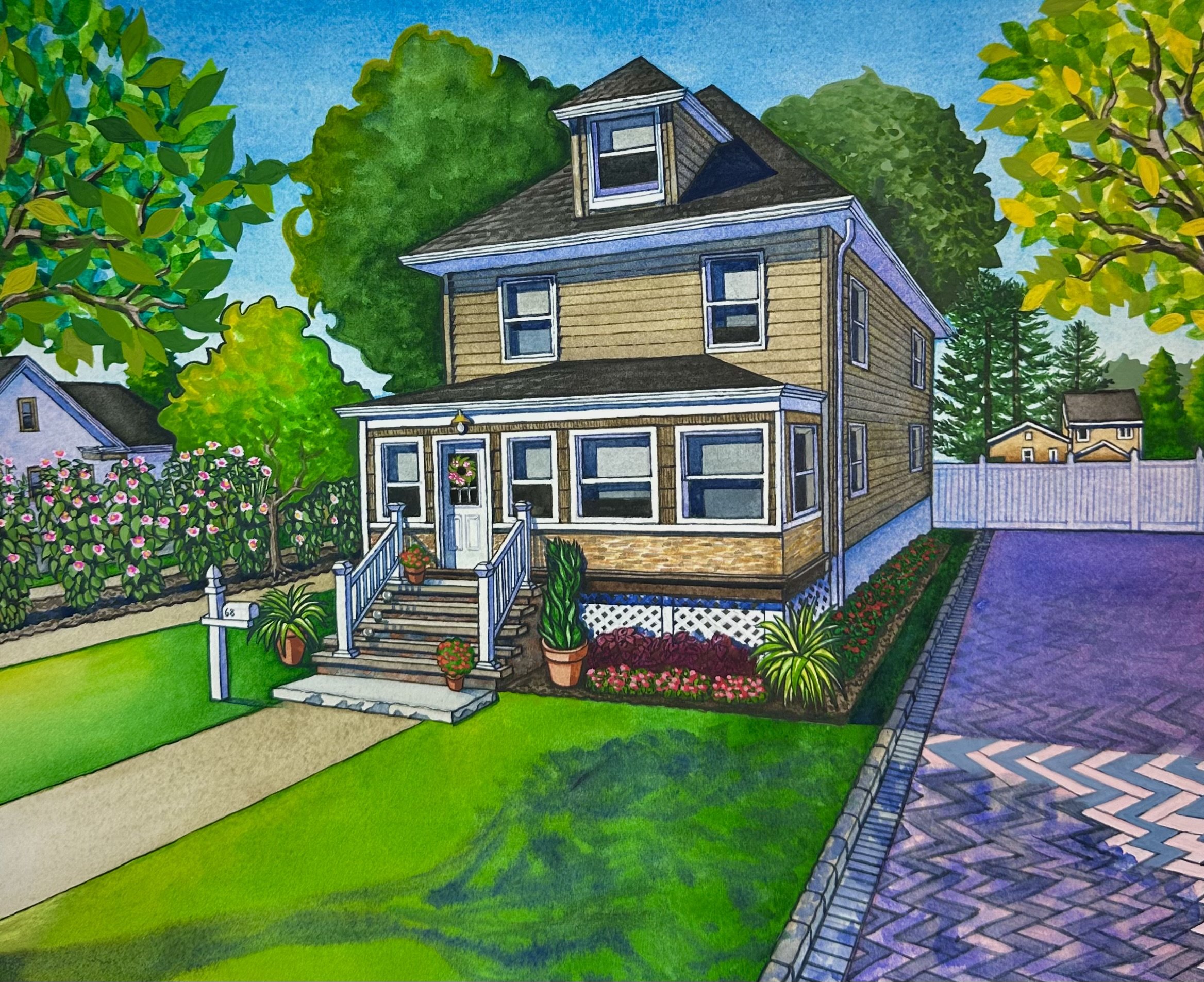 A House Portrait from Springfield, New Jersey