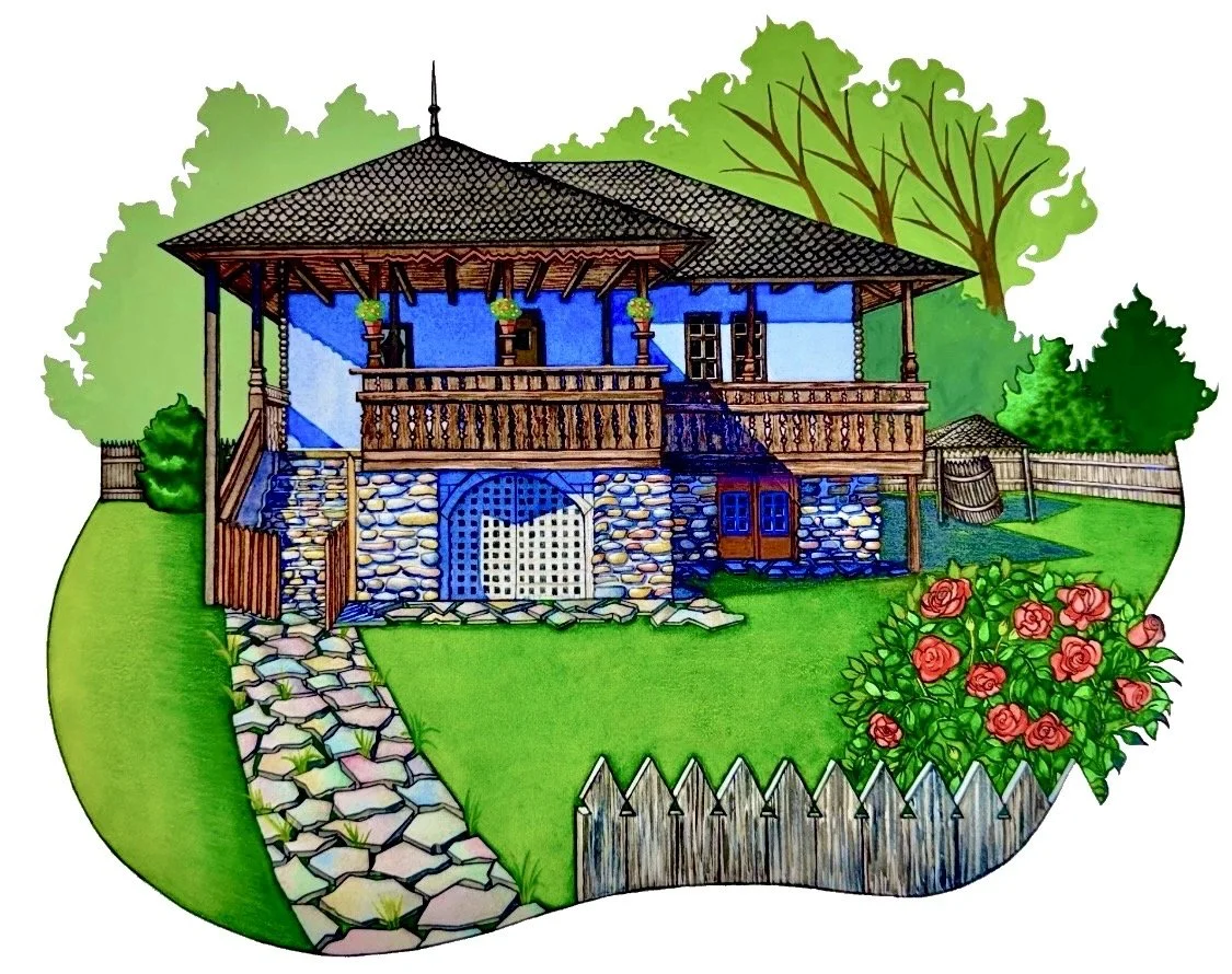 A House Portrait from Bucharest, Romania in the Dimitrie Gusti National Village Museum