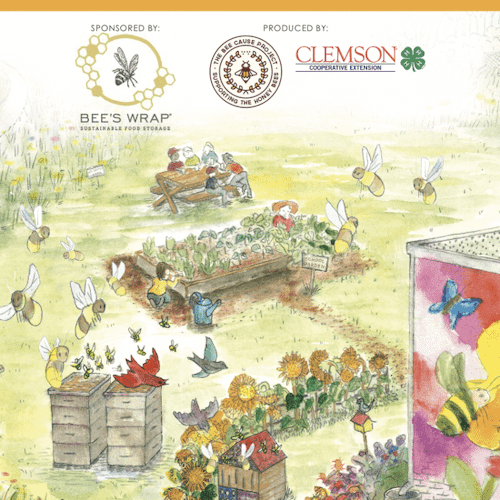 Whole Foods Market Foundation: Improving Children's Nutrition, Bee Grant, Pollinator Mapping Illustration