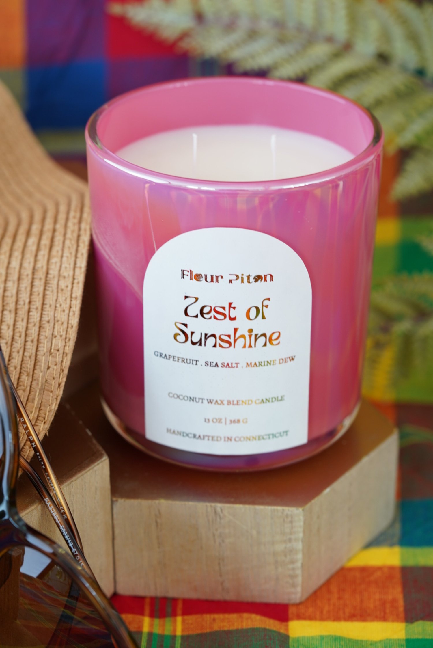 grapefruit scented candle