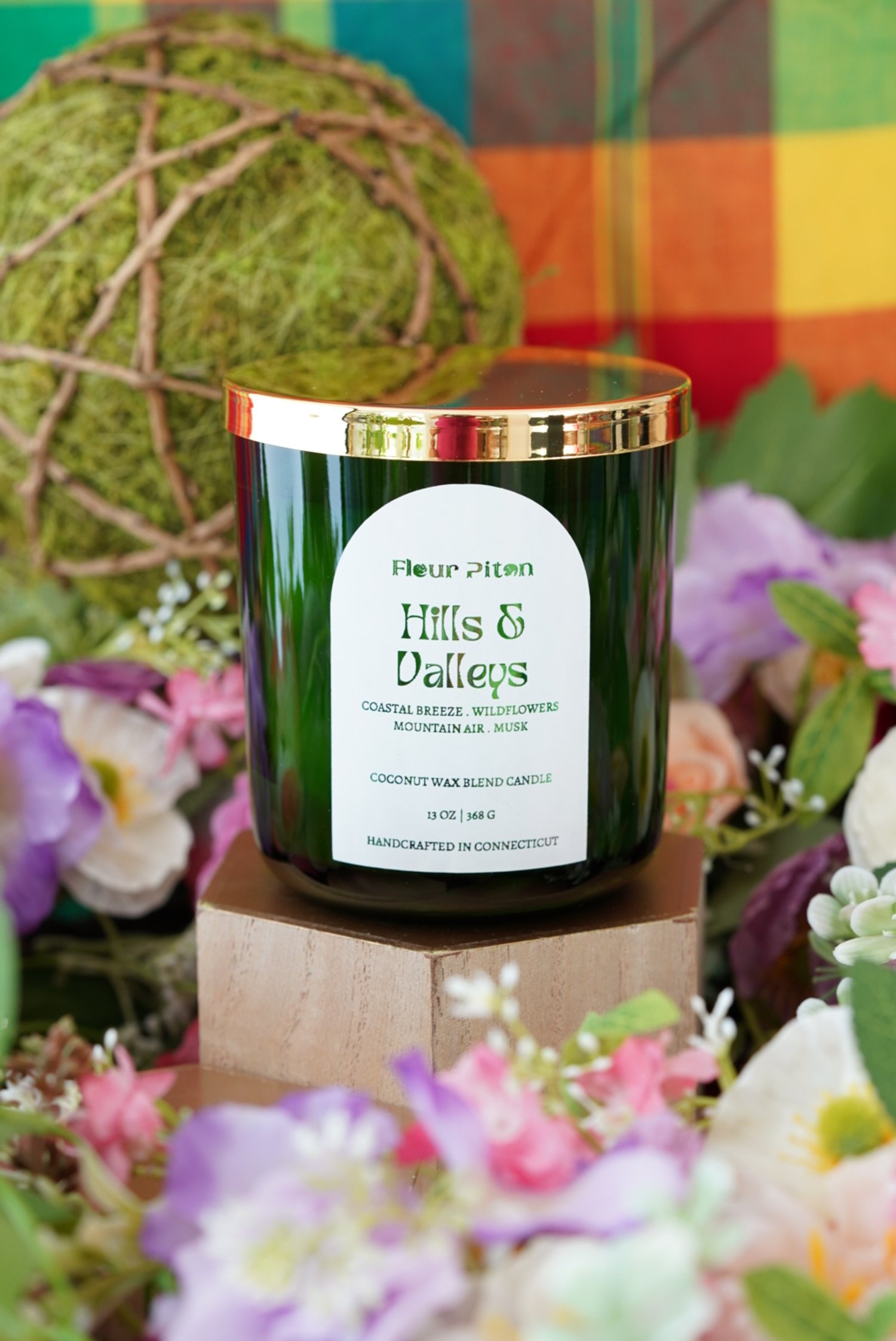Fleur Piton hills & Valleys candle