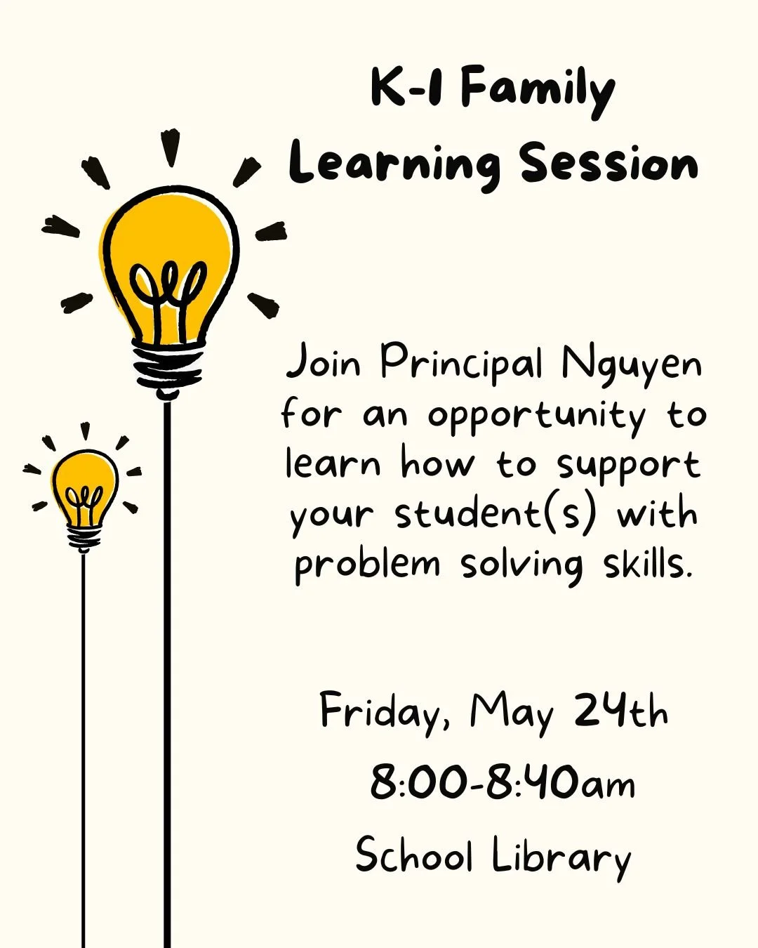 K-1 Caregiver Learning Session