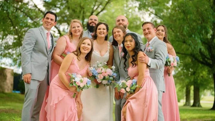 There were so many special things about this day. From Kyle’s groomsmen being made up of friends met online through gaming, to their blue and pink shoes, to the friendship bracelets Ginny made by hand for everyone, there was so much intentional