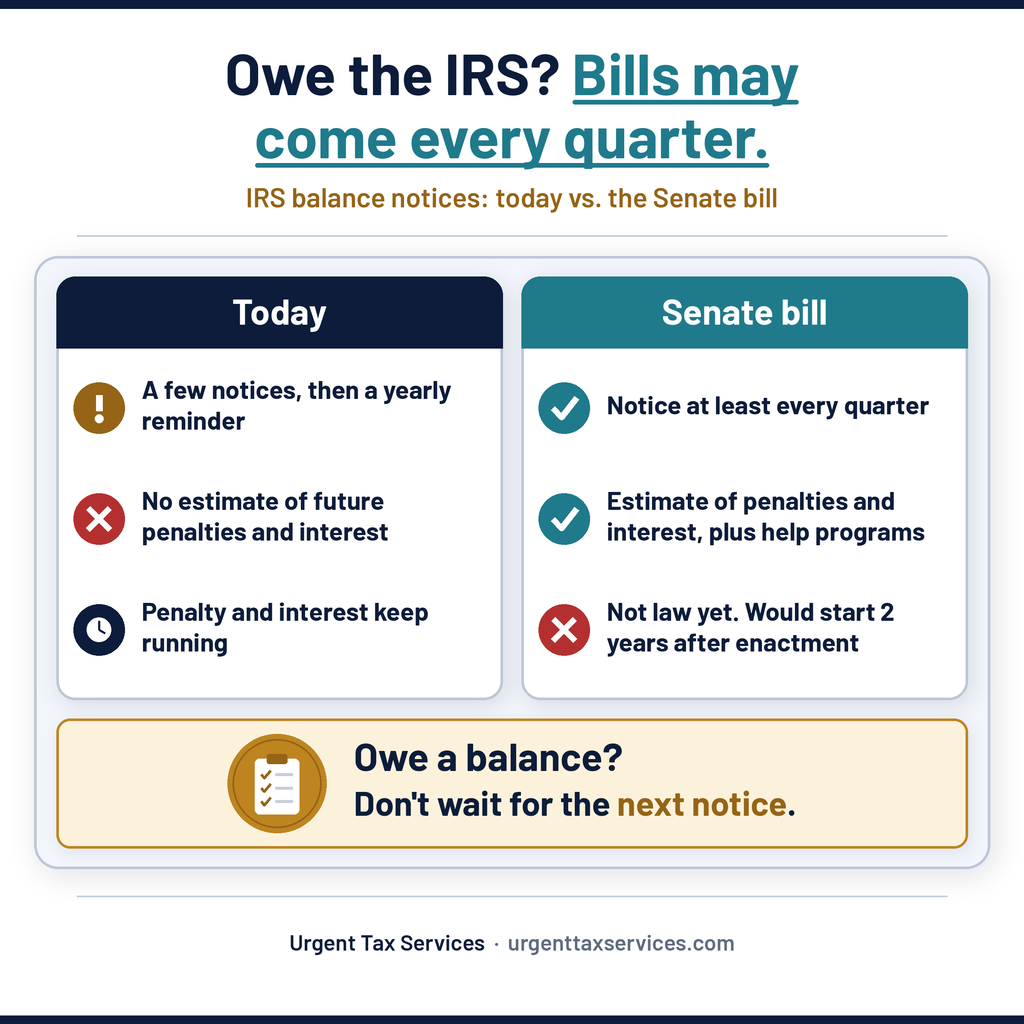Owe the IRS? Why the bills may soon come every quarter
