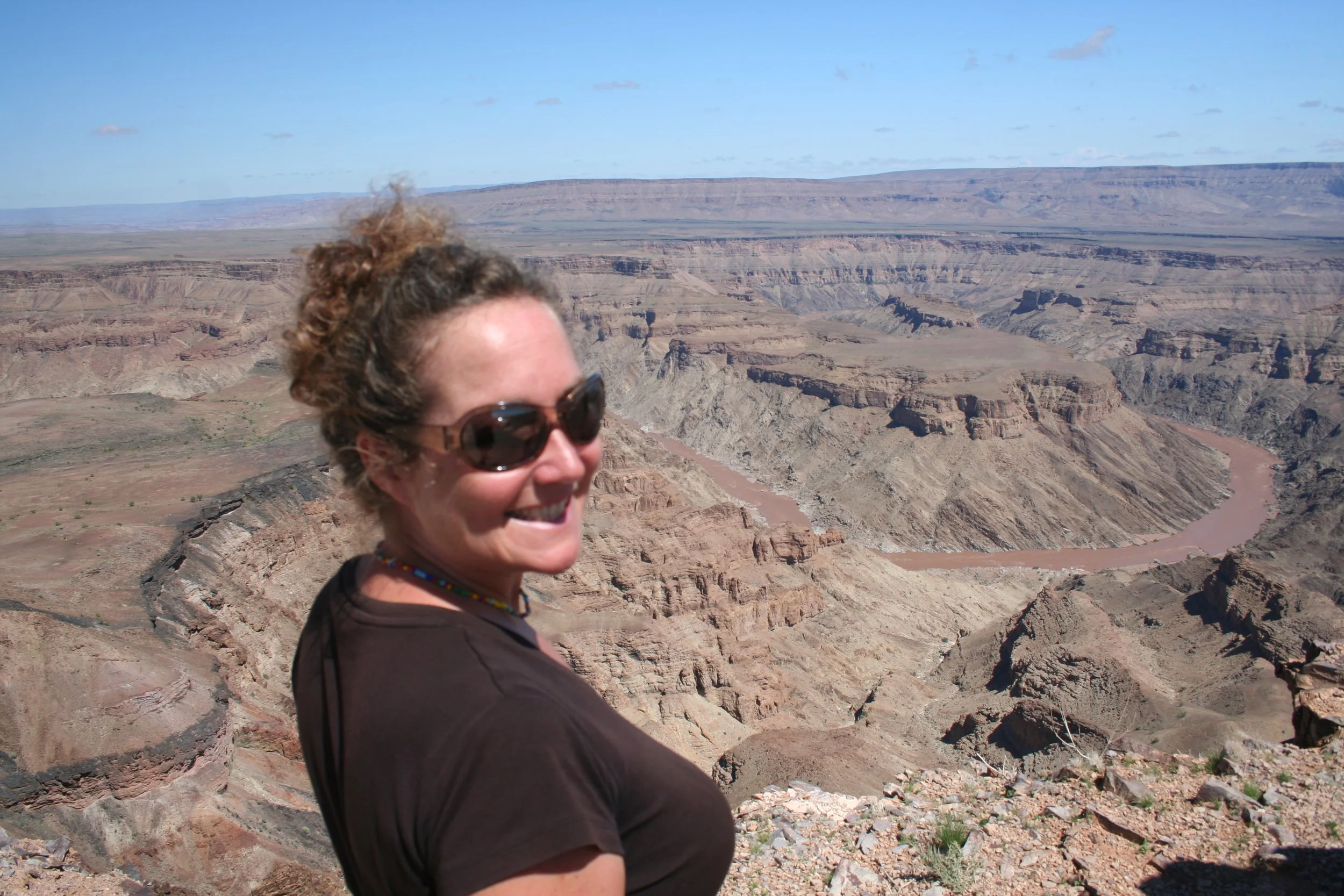 A young lucie at the Fish River Canyon in 2009