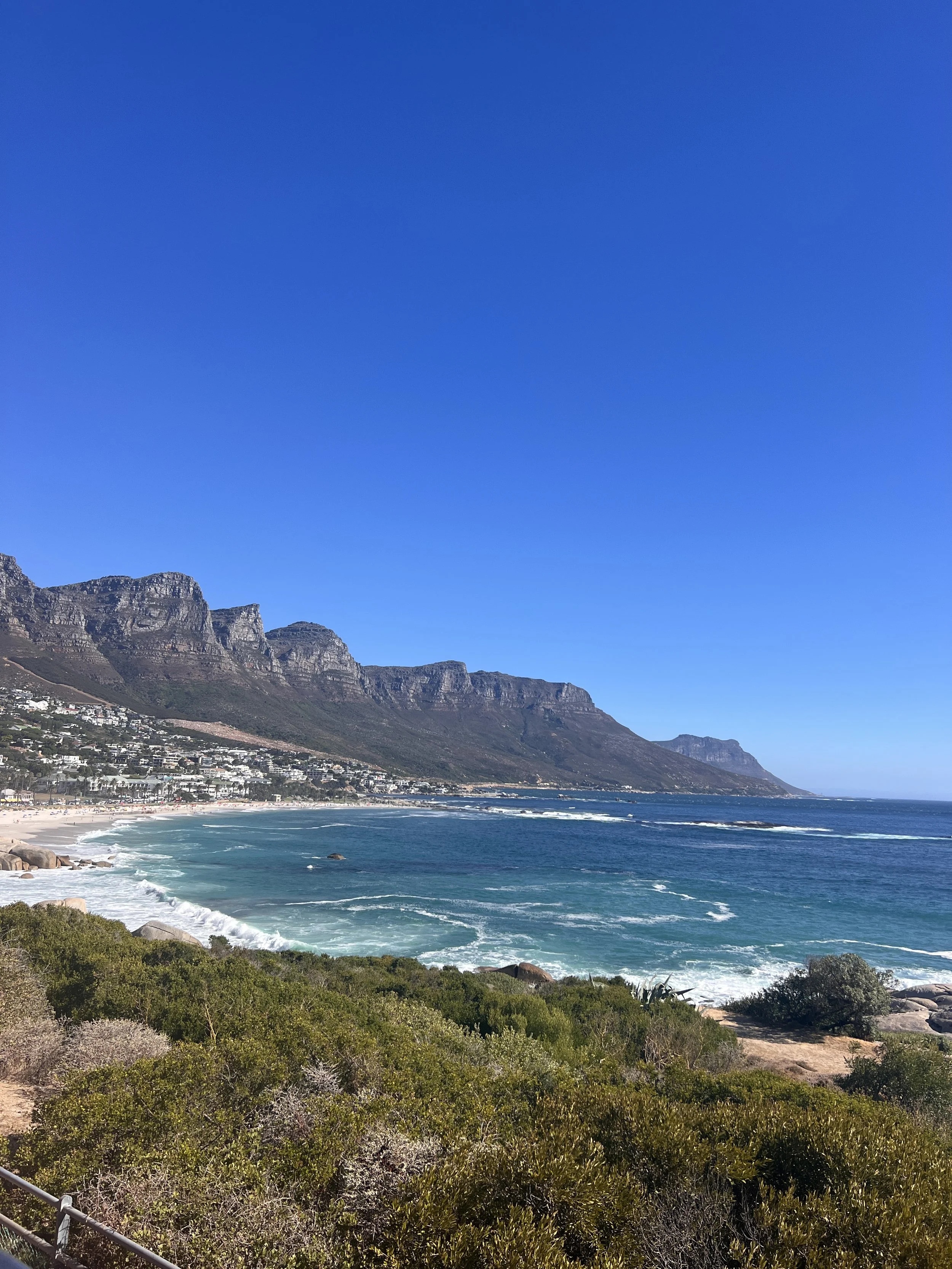 A view over the ocean from Clifton, Cape Town, South Africa