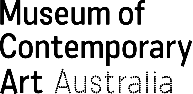 Text reading "Museum of Contemporary Art Australia" in a stylized font.