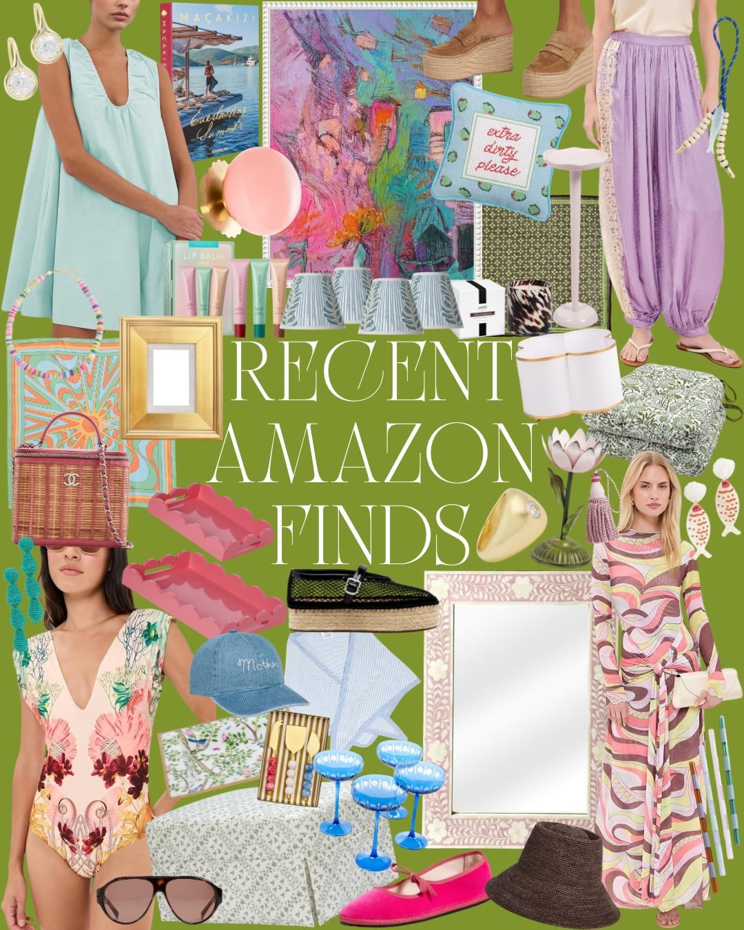 Color, character, conversation starters 🖍️👙🍸💬 Sliding into the week with 40 high/low finds that are just as posh as they are playful 🛝

Comment &ldquo;WANT&rdquo; to have the 🔗 sent directly to your inbox!! 💌

#amazonfinds #amazonfashion #home