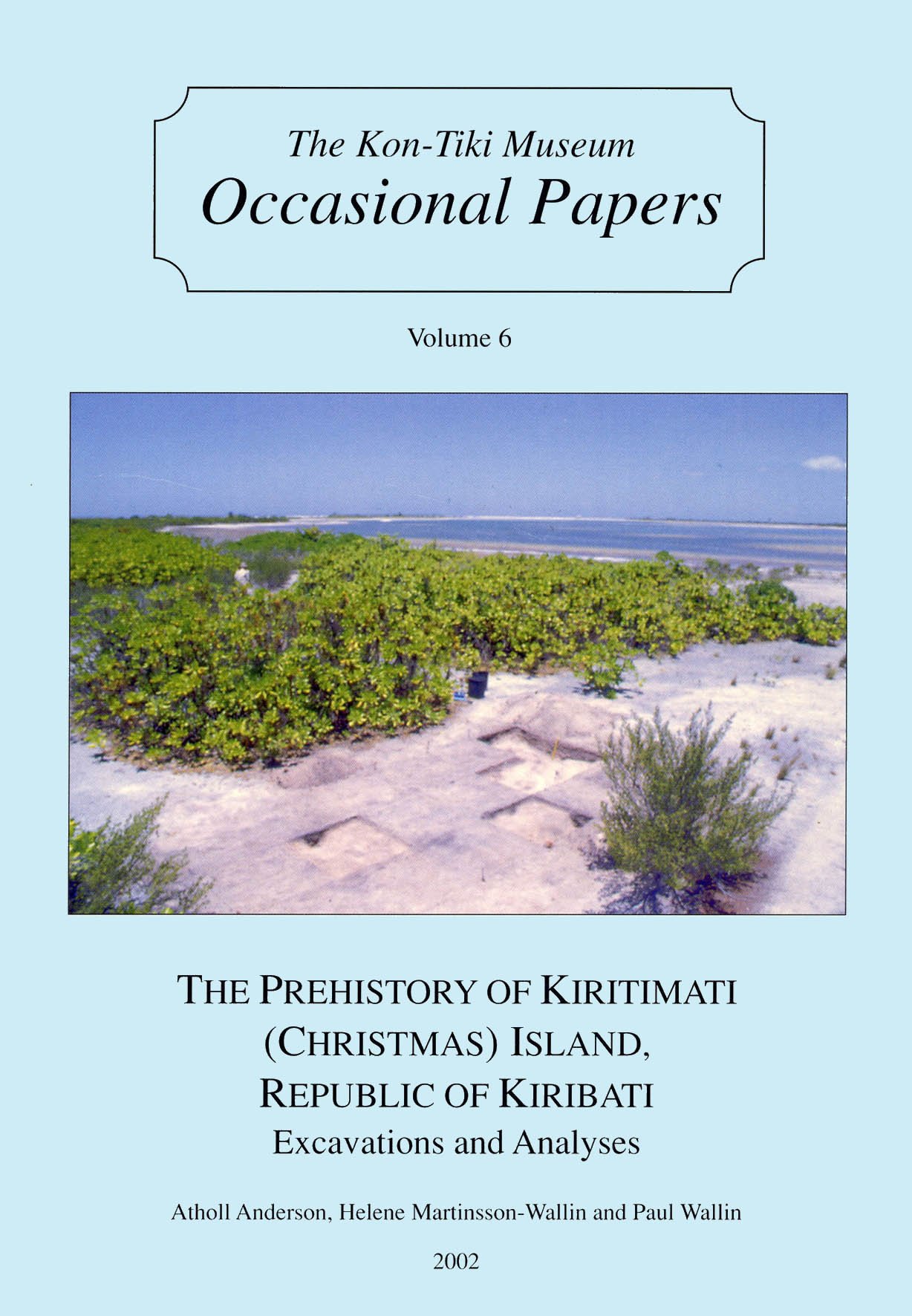 The Prehistory of Kiritimati (Christmas) Island, Republic of Kiribati