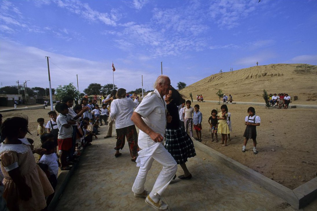  Dancing at a festival