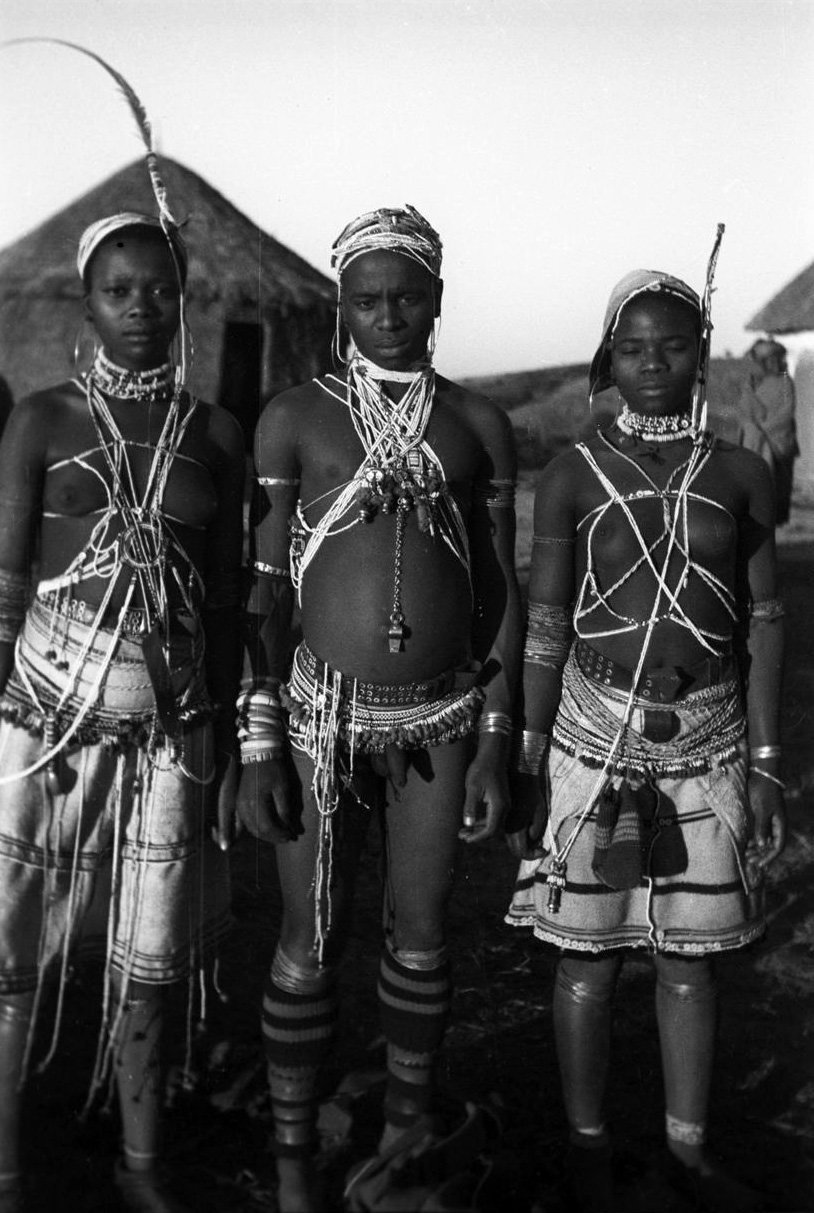 Union of South Africa (Republic of South Africa) Traskei, Mendu, the youth of the tribe, May 1948