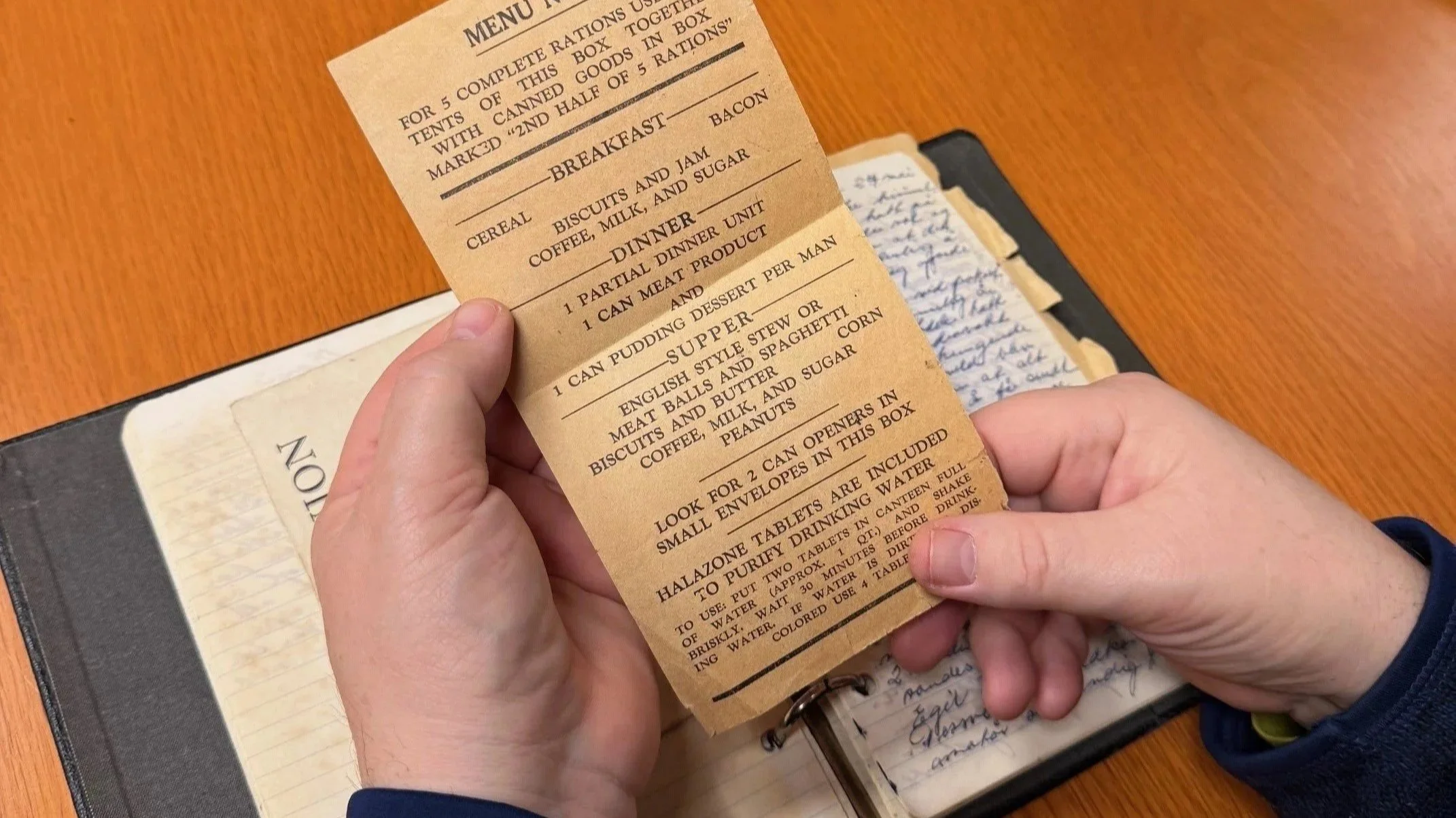 Dagboken til Knut M. Haugland gitt til museet