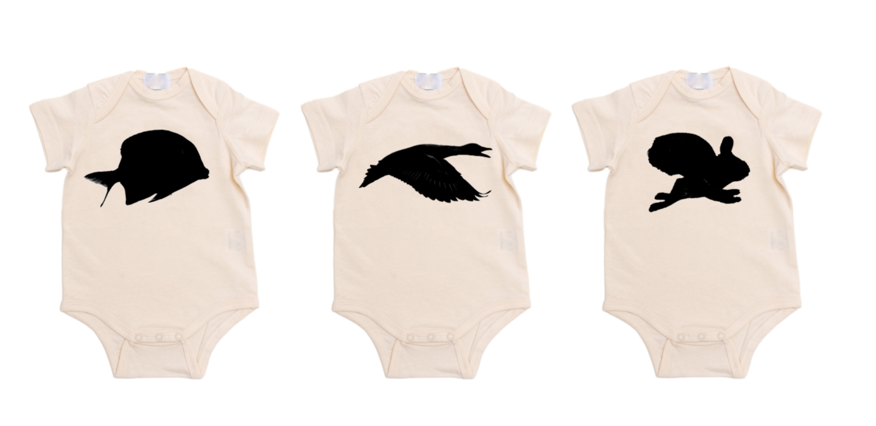 charcoal.drawing.animal.silhouette.onesies