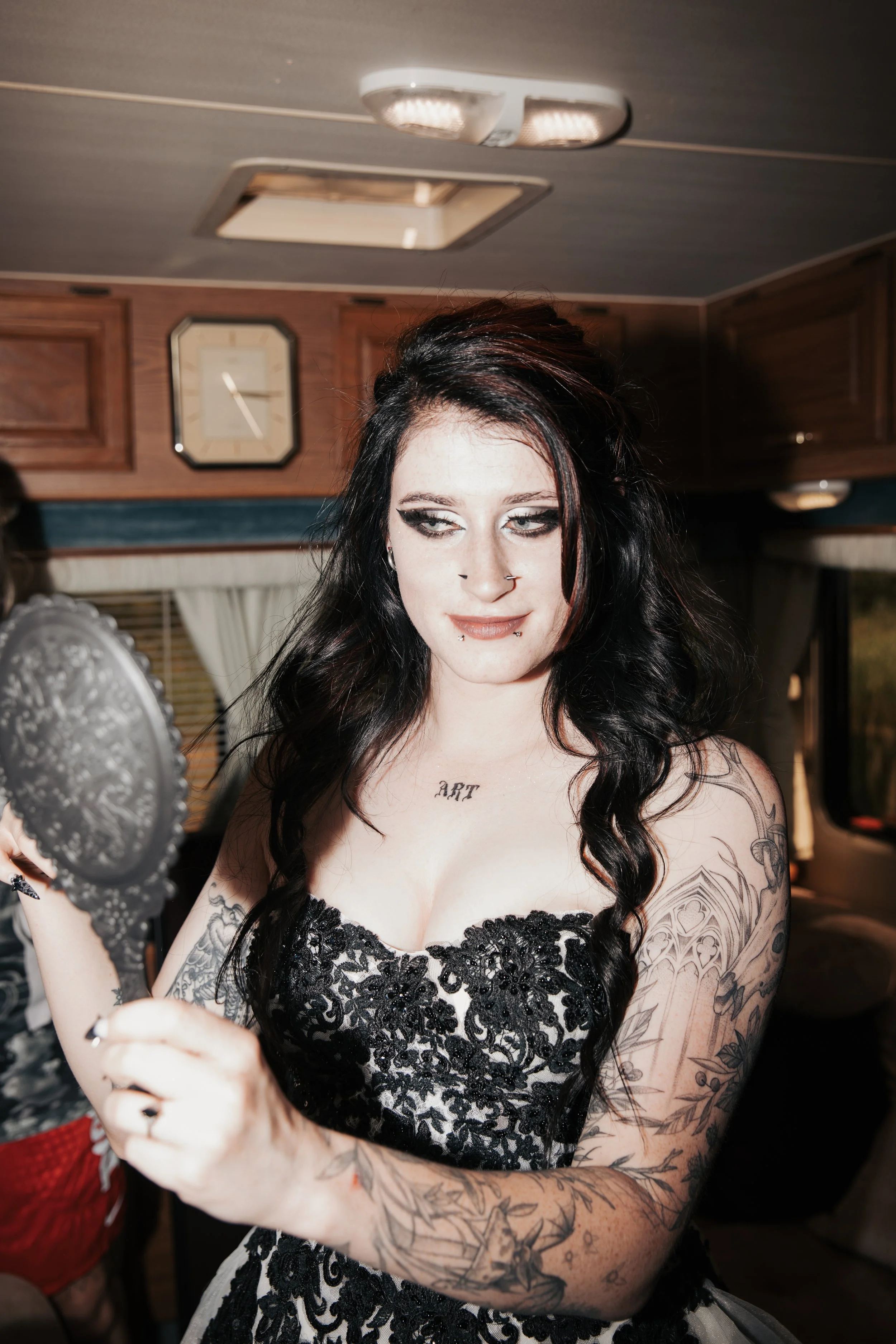 Getting ready wedding photo