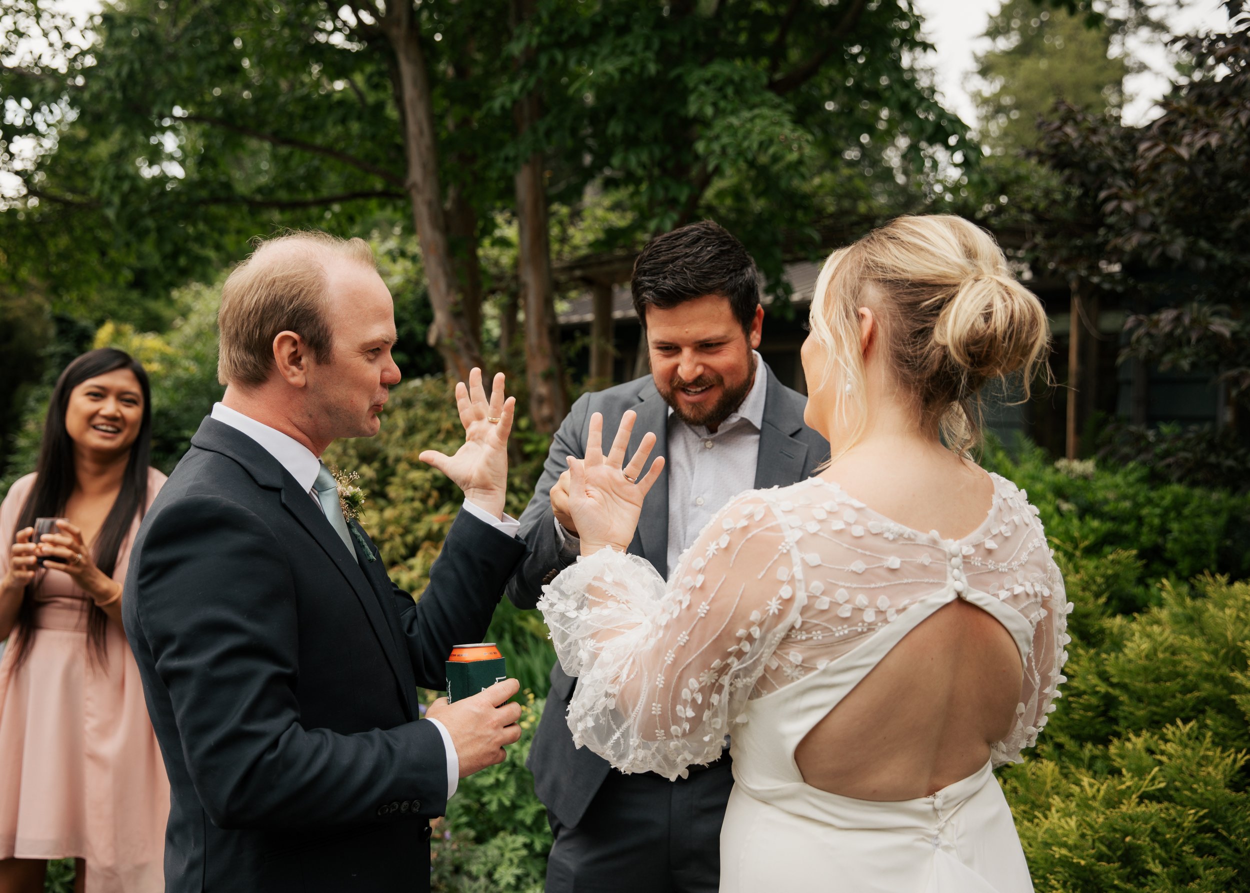 Heronswood Garden wedding Kingston Washington