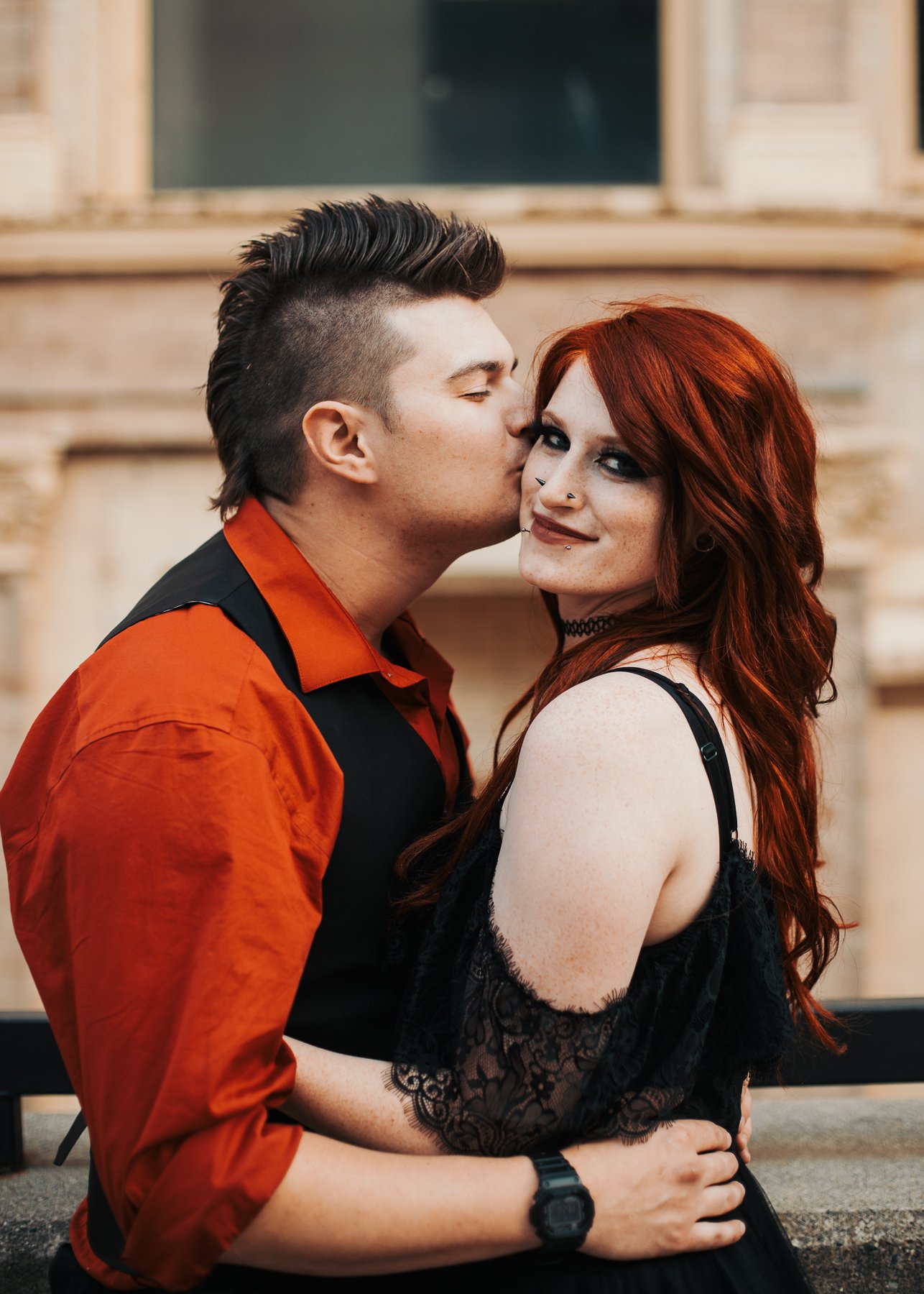 Spokane County courthouse engagement photography