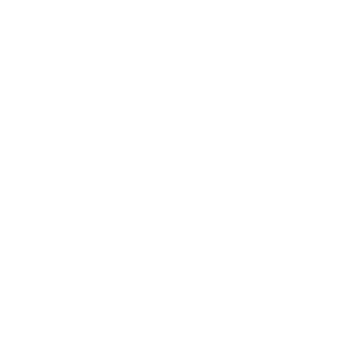 White floral design on black background, featuring ornate swirling leaves and petals.