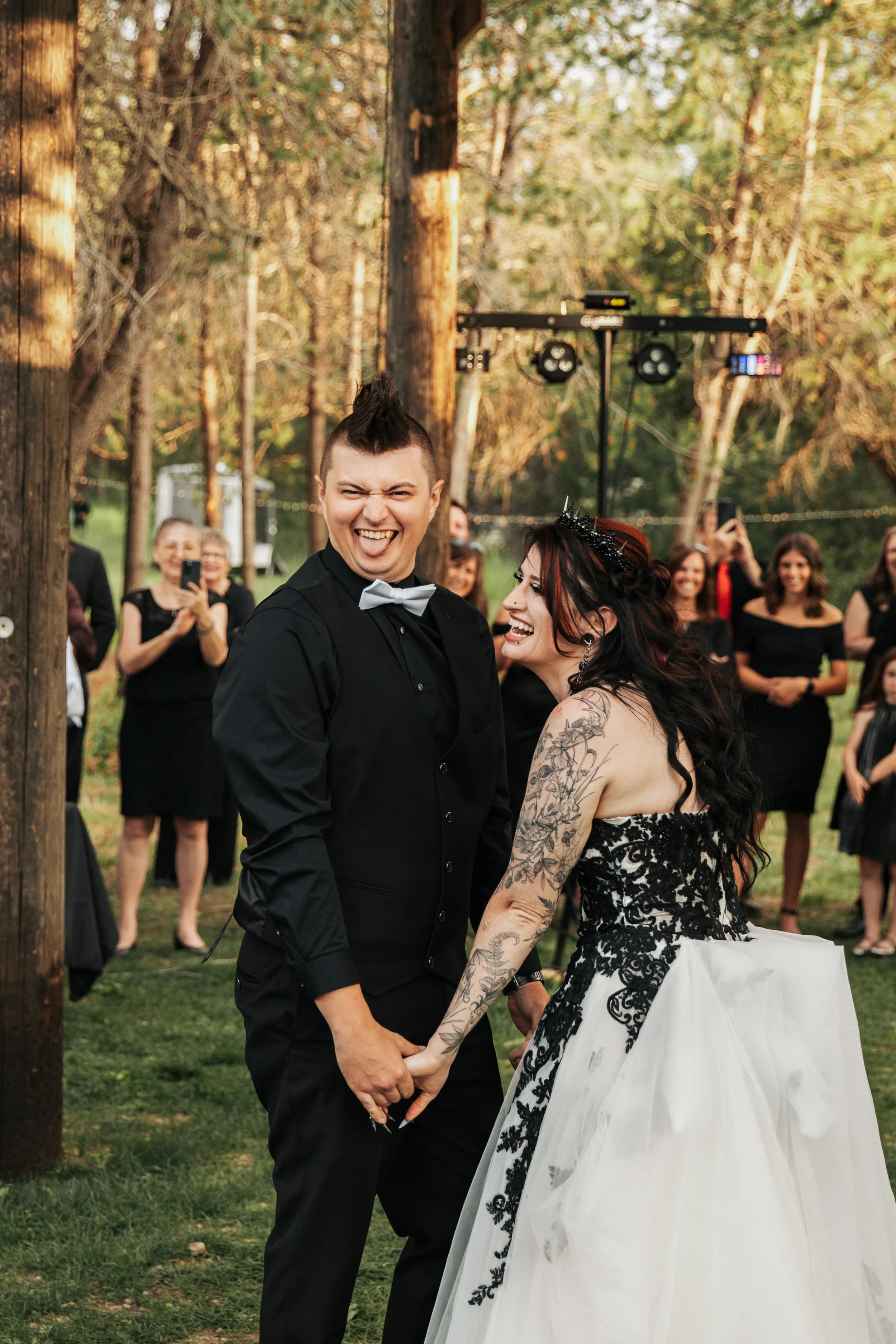 Athol Idaho wedding. Gothic wedding.