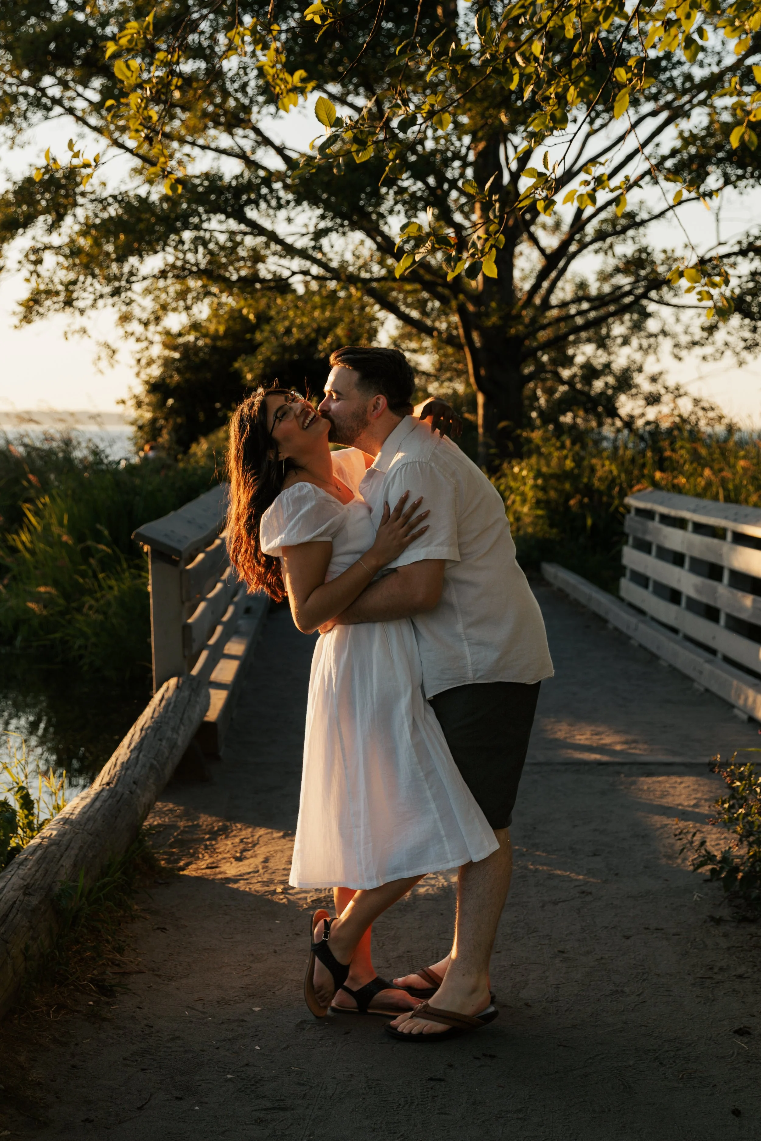 Golden Gardens Beach photoshoot engagement couple