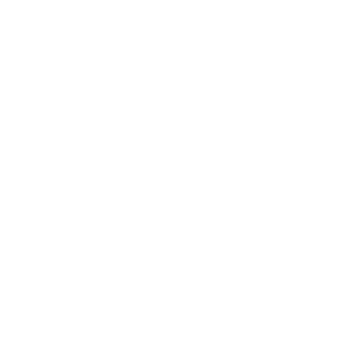 White floral illustration with large detailed flowers, leaves, and small berries on black background.