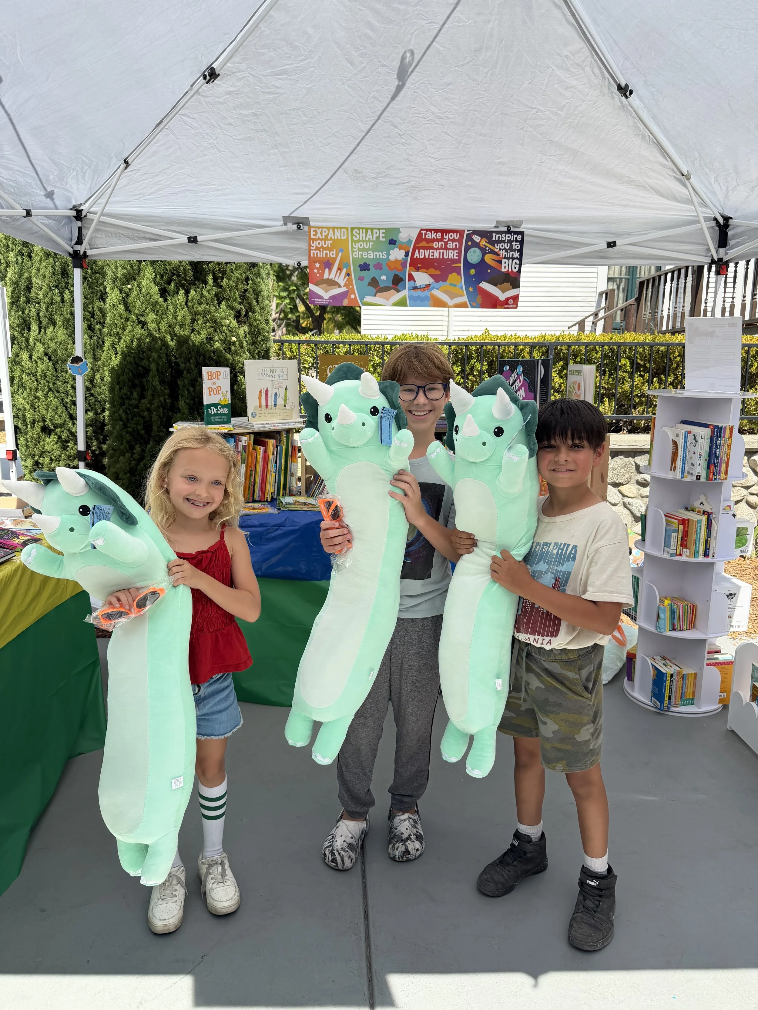 Book fair at the carnival for kids