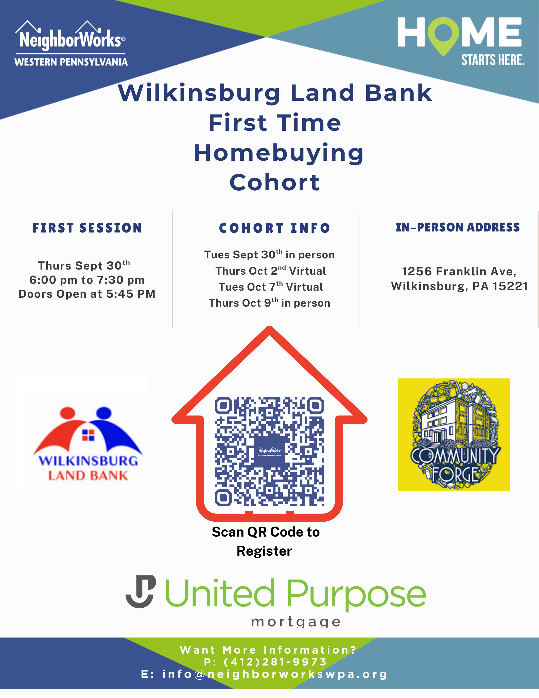 Wilkinsburg Land Bank and NeighborWorks First Time Homebuying Cohort 2-Week Intensive