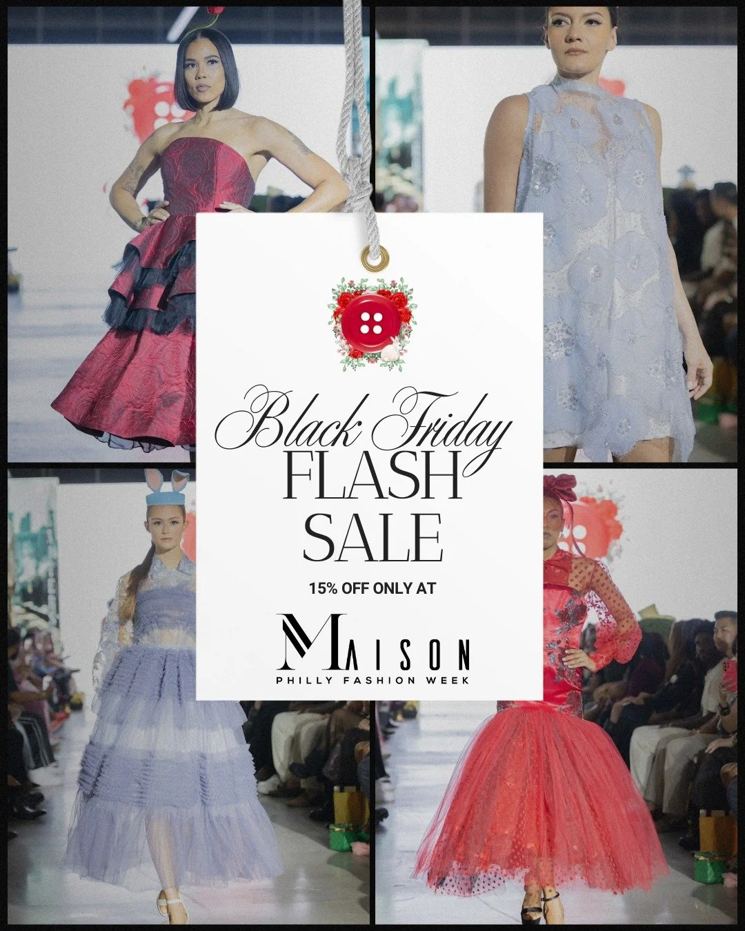 Exciting news!!!! You can now purchase my collection in stores at @maisonpfw!!! I am offering runway samples, custom made to order, and novelty accessories. What&rsquo;s even better?! Everything is 15% off for Black Friday Weekend! Come hang out with