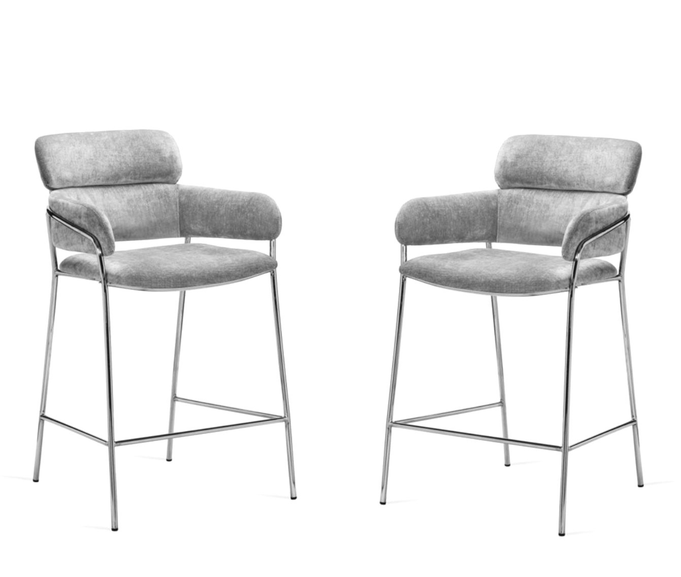 PAIR of Marino Counter Stool - Ocean Grey