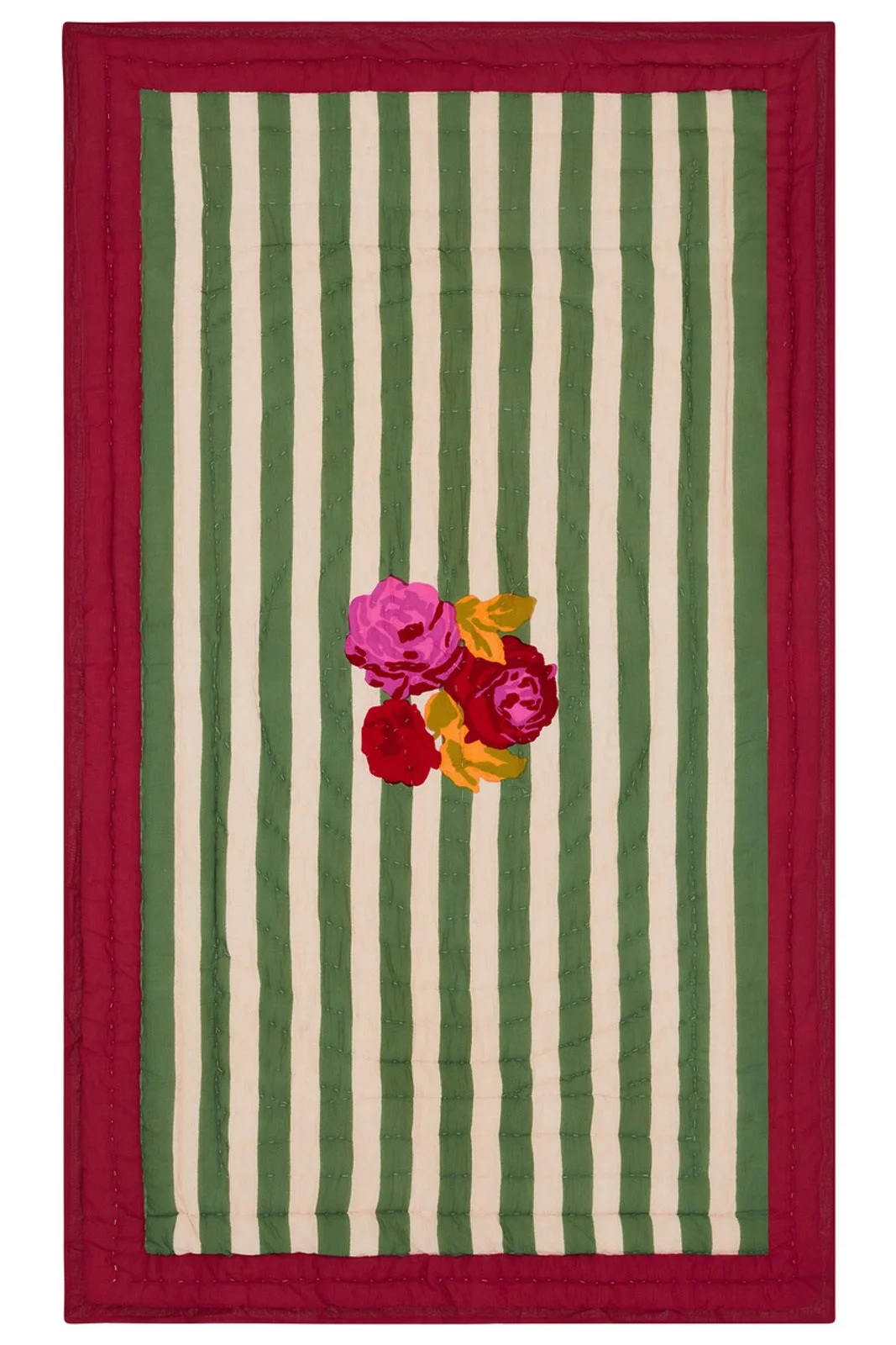 Lisa Corti Nizam Stripes Green Jr Quilt