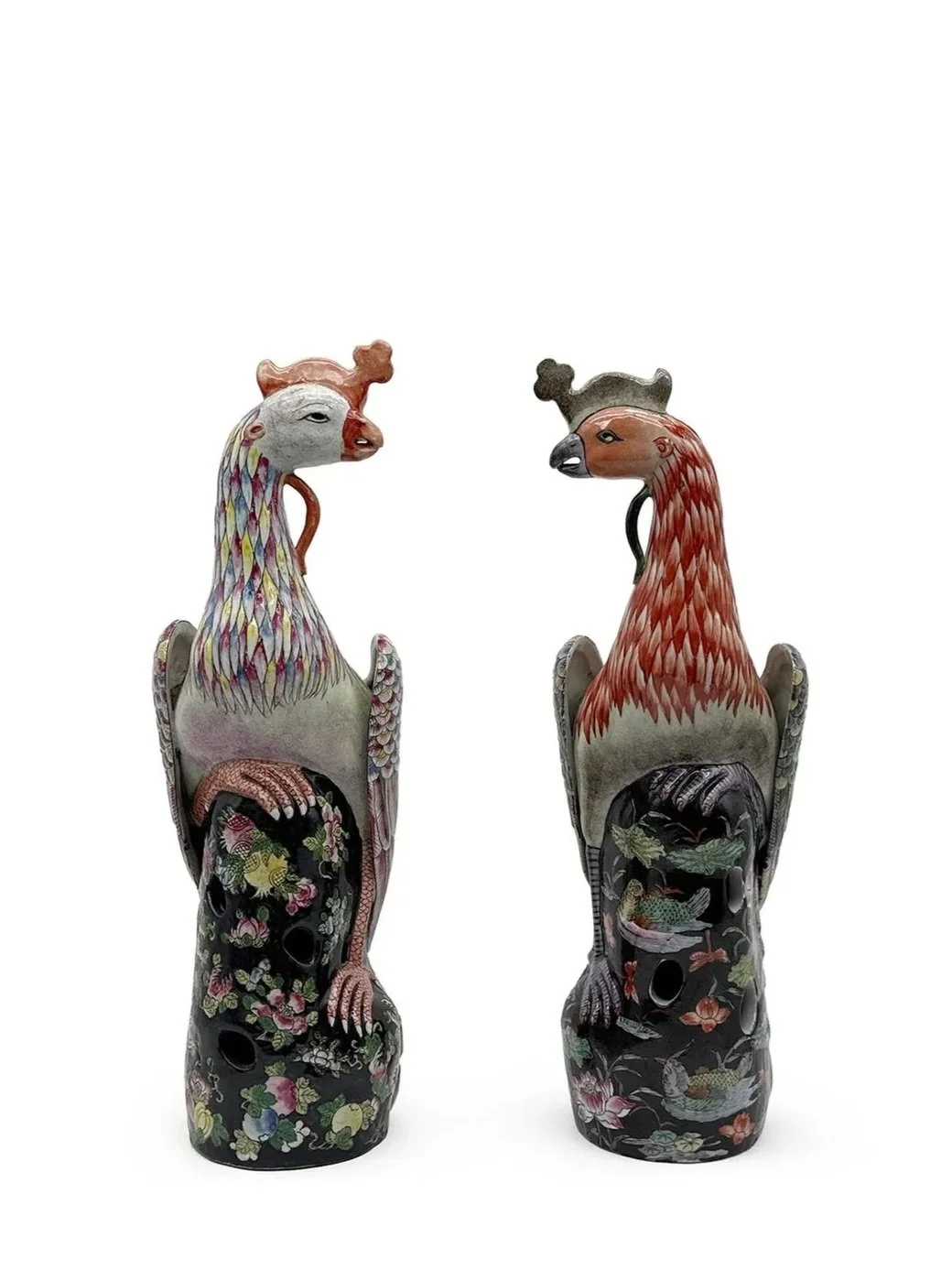 Vintage Phoenix Sculpture in Red or White